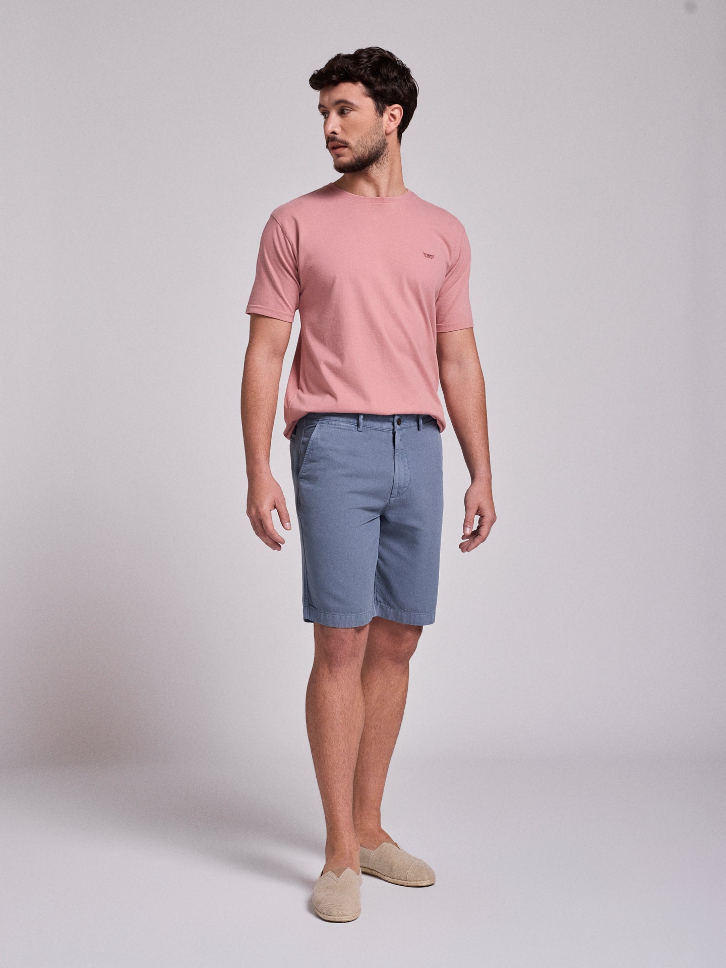 BERMUDA LINHO AZUIS REGULAR FIT MR. BLUE