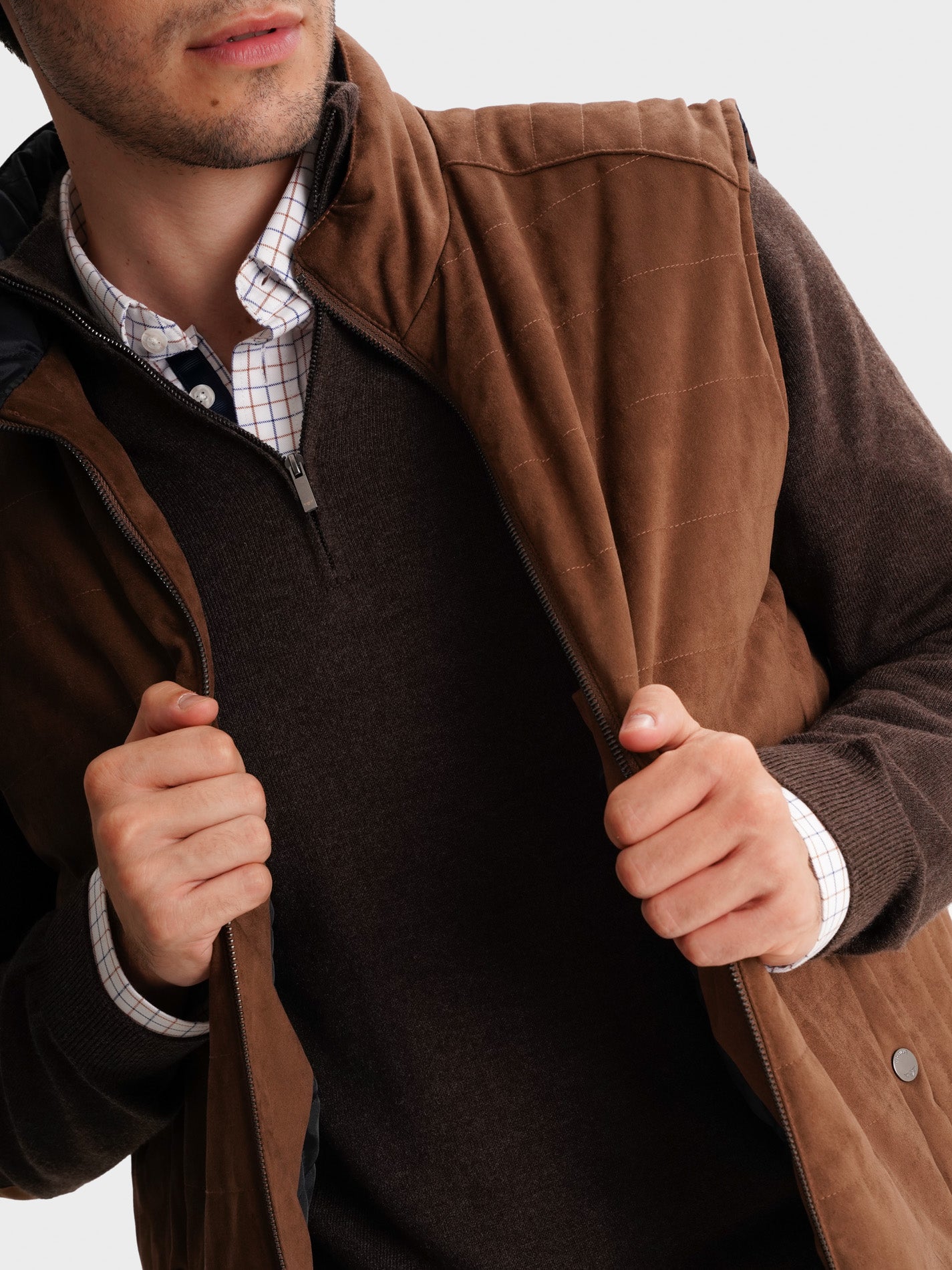 BLUSÃO CASTANHO REGULAR FIT MR. BLUE