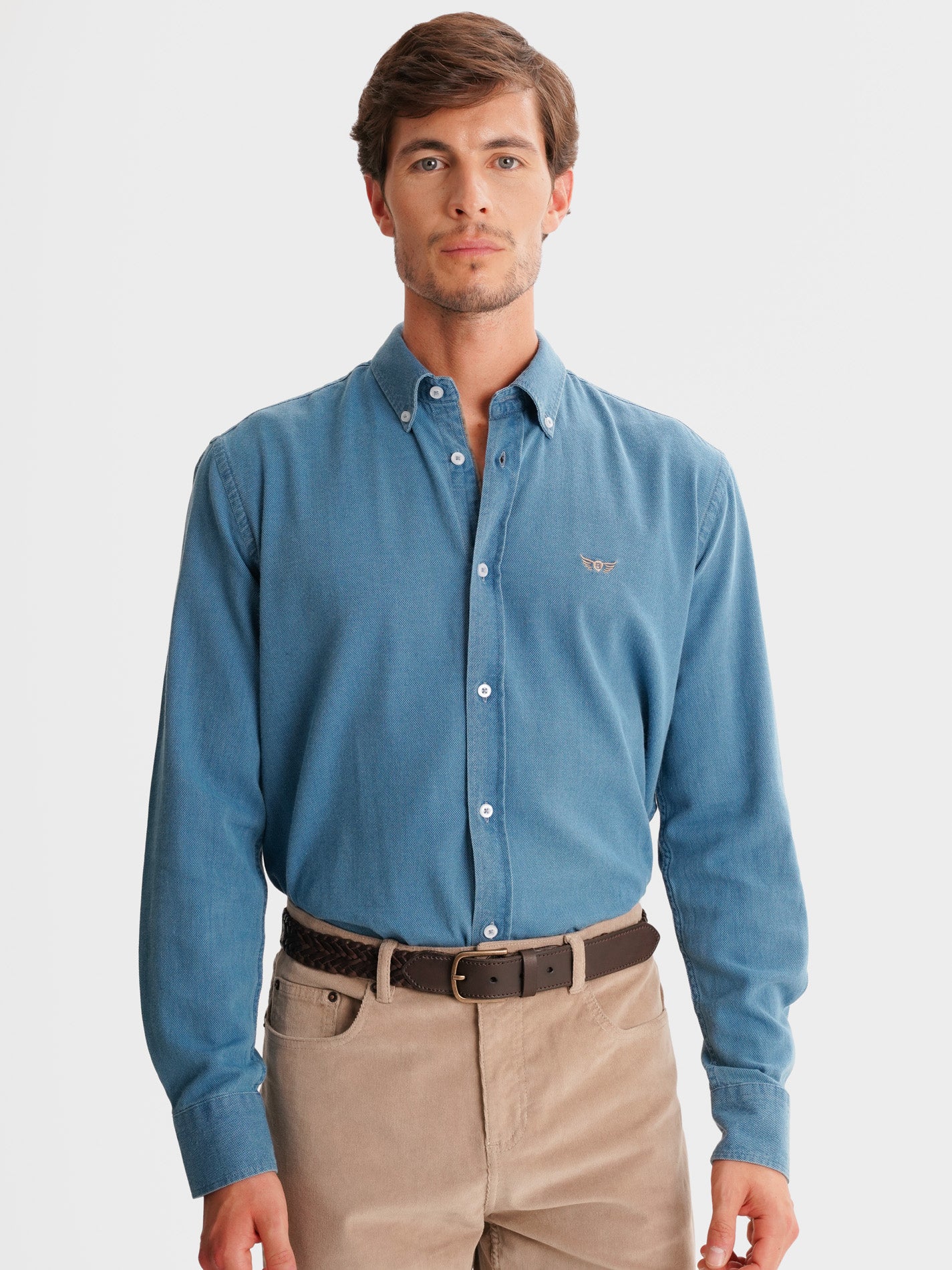 CAMISA AZUL REGULAR FIT MR. BLUE