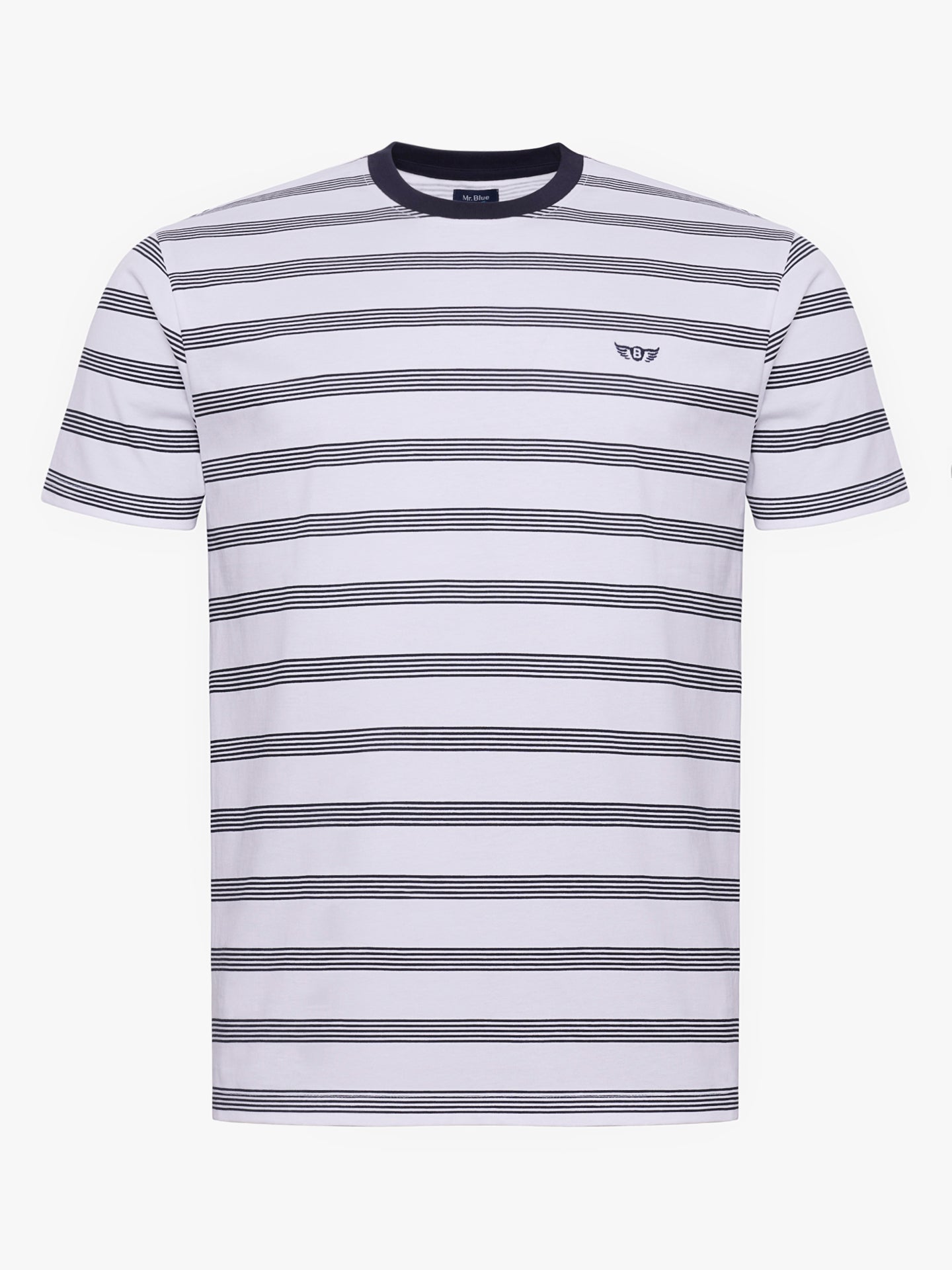 T-SHIRT ALGODÃO AZUL MANGA CURTA REGULAR FIT MR. BLUE