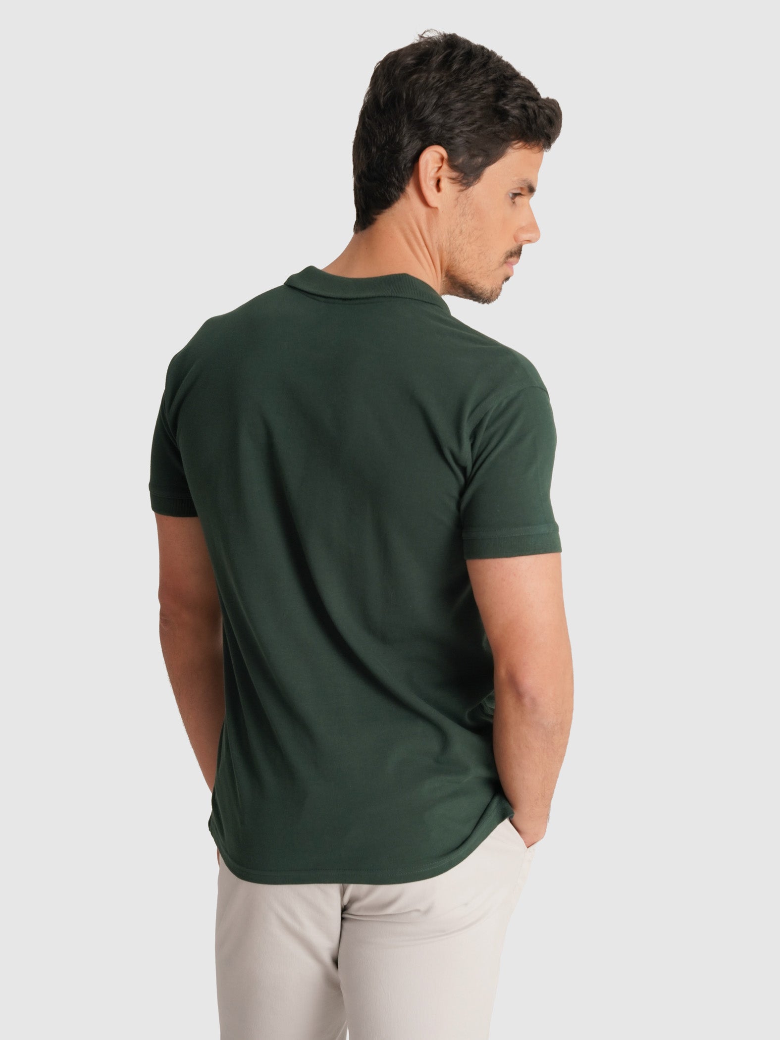 POLO VERDE MANGA CURTA REGULAR FIT MR. BLUE