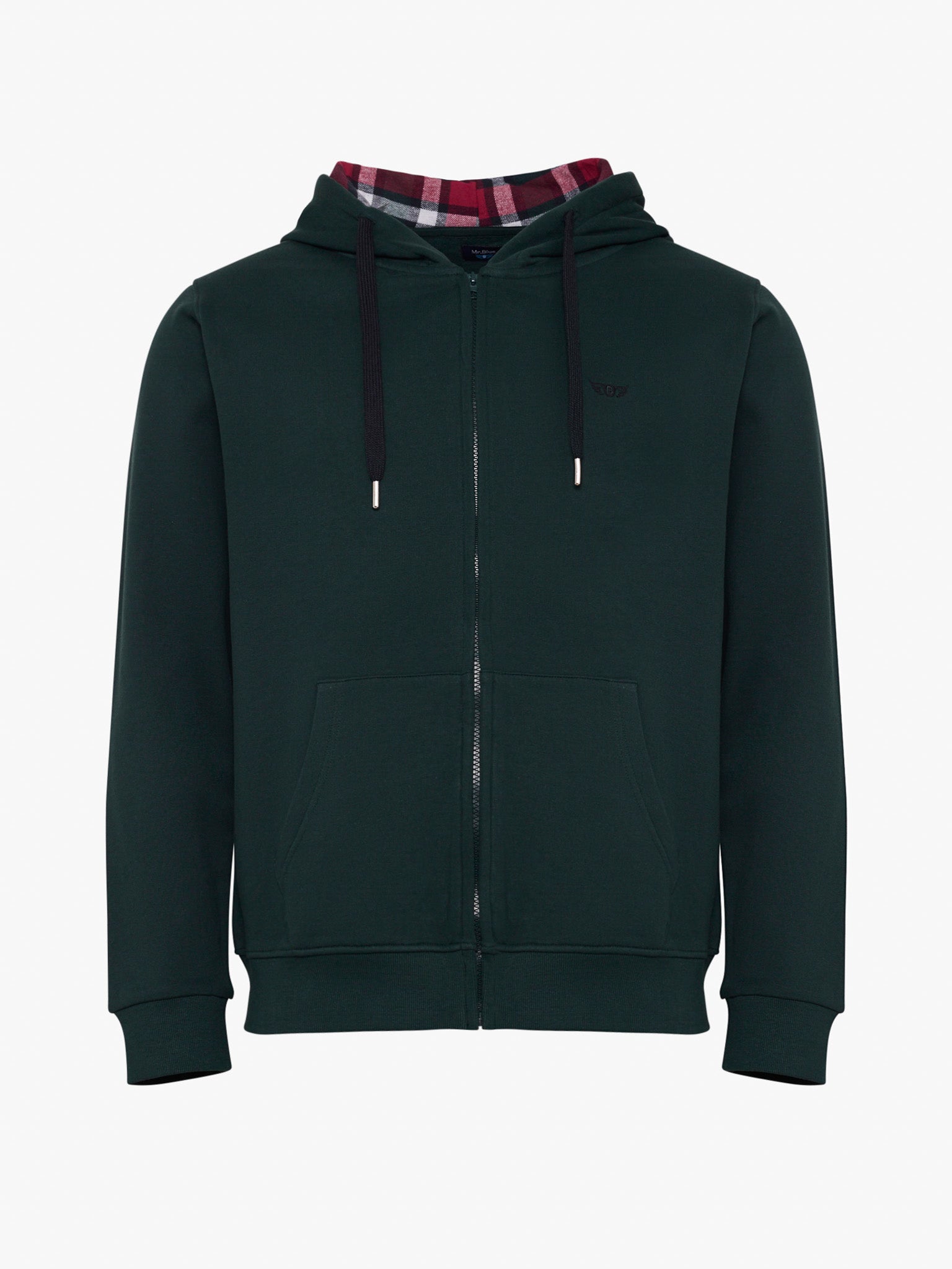 HOODIE ALGODÃO VERDE MANGA COMPRIDA REGULAR FIT MR. BLUE