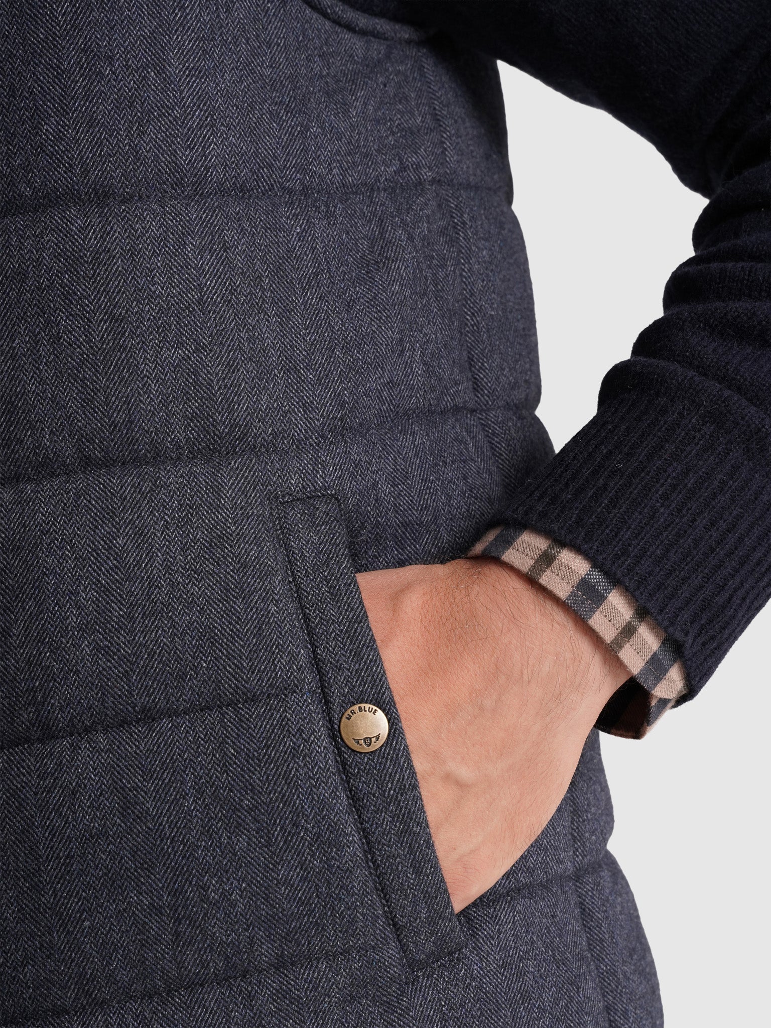 BLUSÃO AZUL REGULAR FIT MR. BLUE