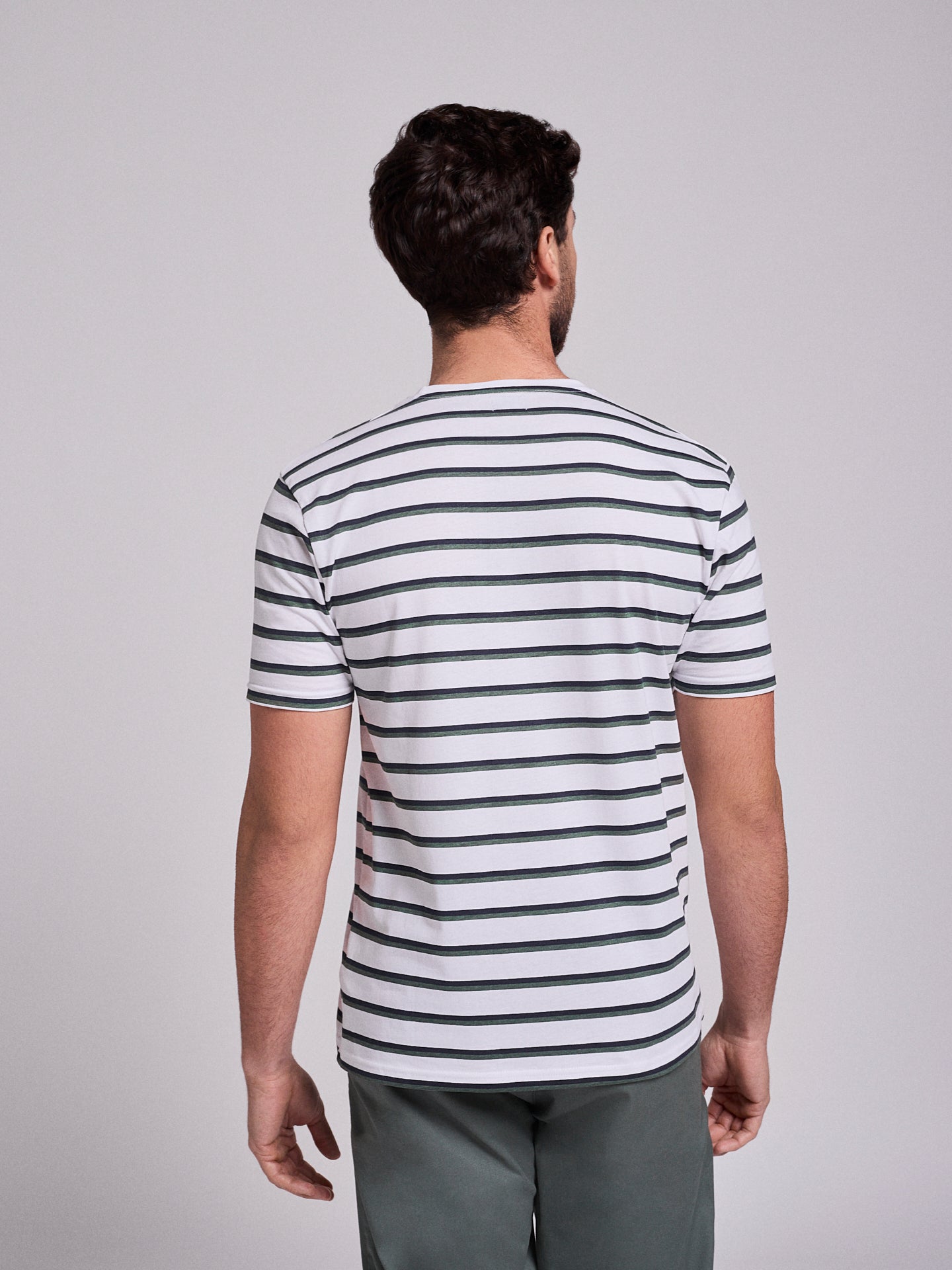 T-SHIRT ALGODÃO BRANCA MANGA CURTA REGULAR FIT MR. BLUE