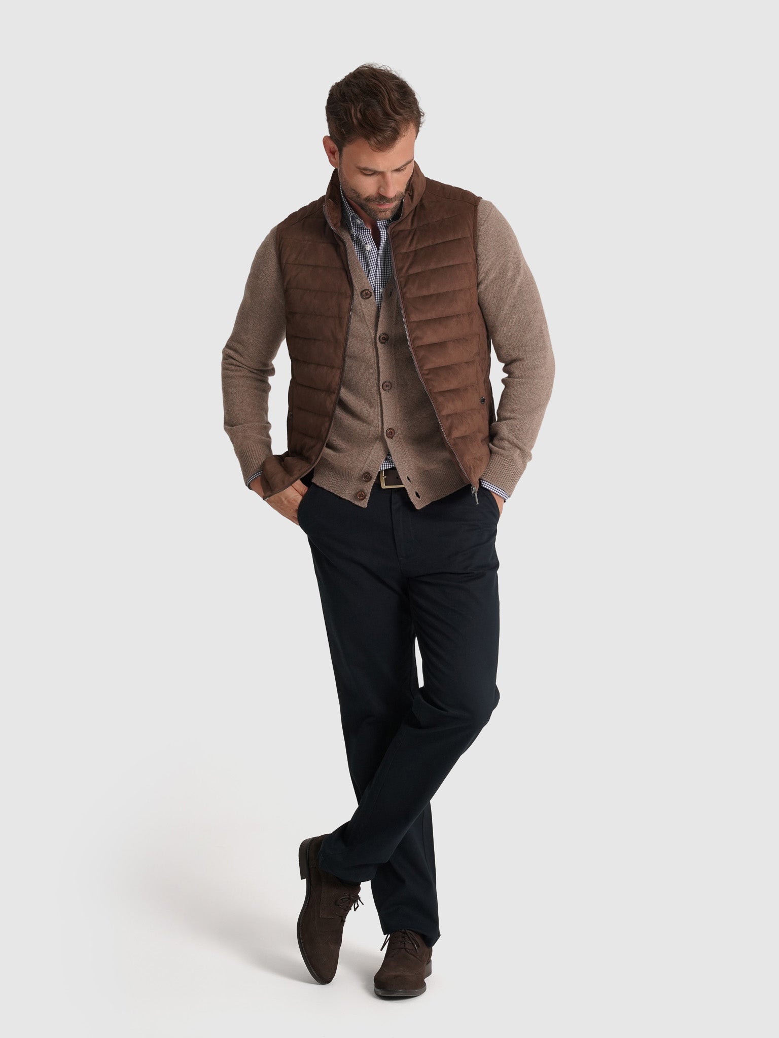 BLUSÃO CASTANHO REGULAR FIT MR. BLUE