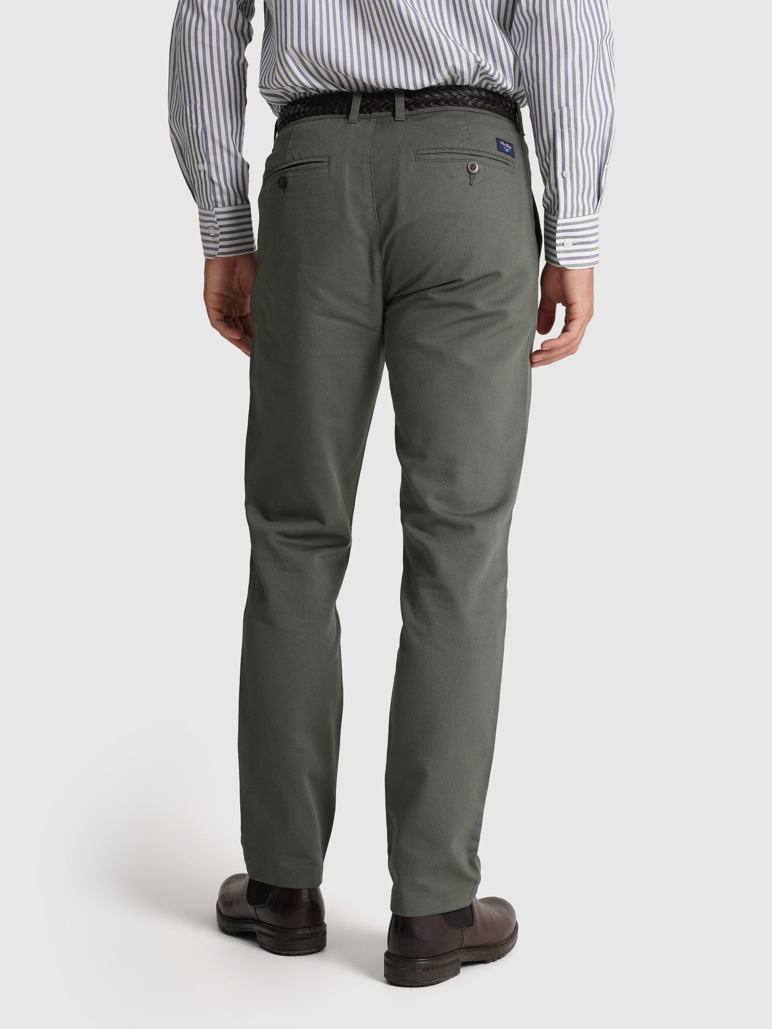 CALÇAS ALGODÃO VERDES REGULAR FIT MR. BLUE