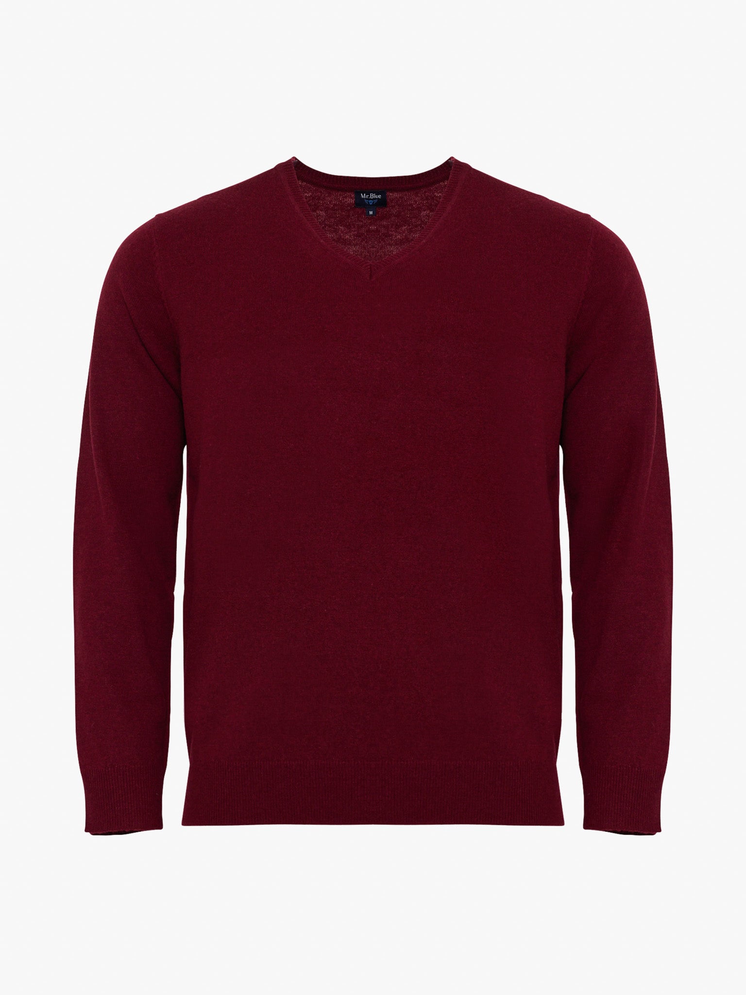 PULLOVER LÃ VERMELHO COM COTOVELEIRA REGULAR FIT MR. BLUE