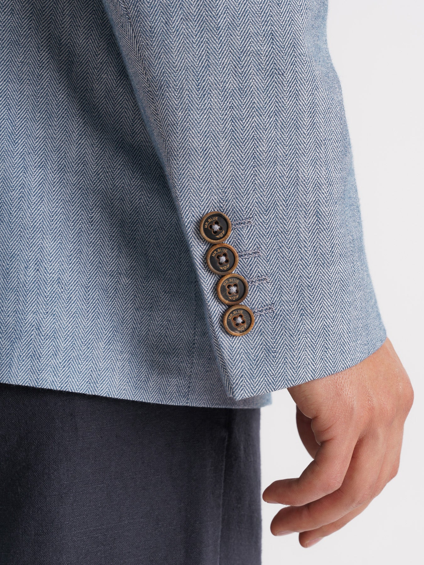 BLAZER AZUL MANGA COMPRIDA REGULAR FIT MR. BLUE