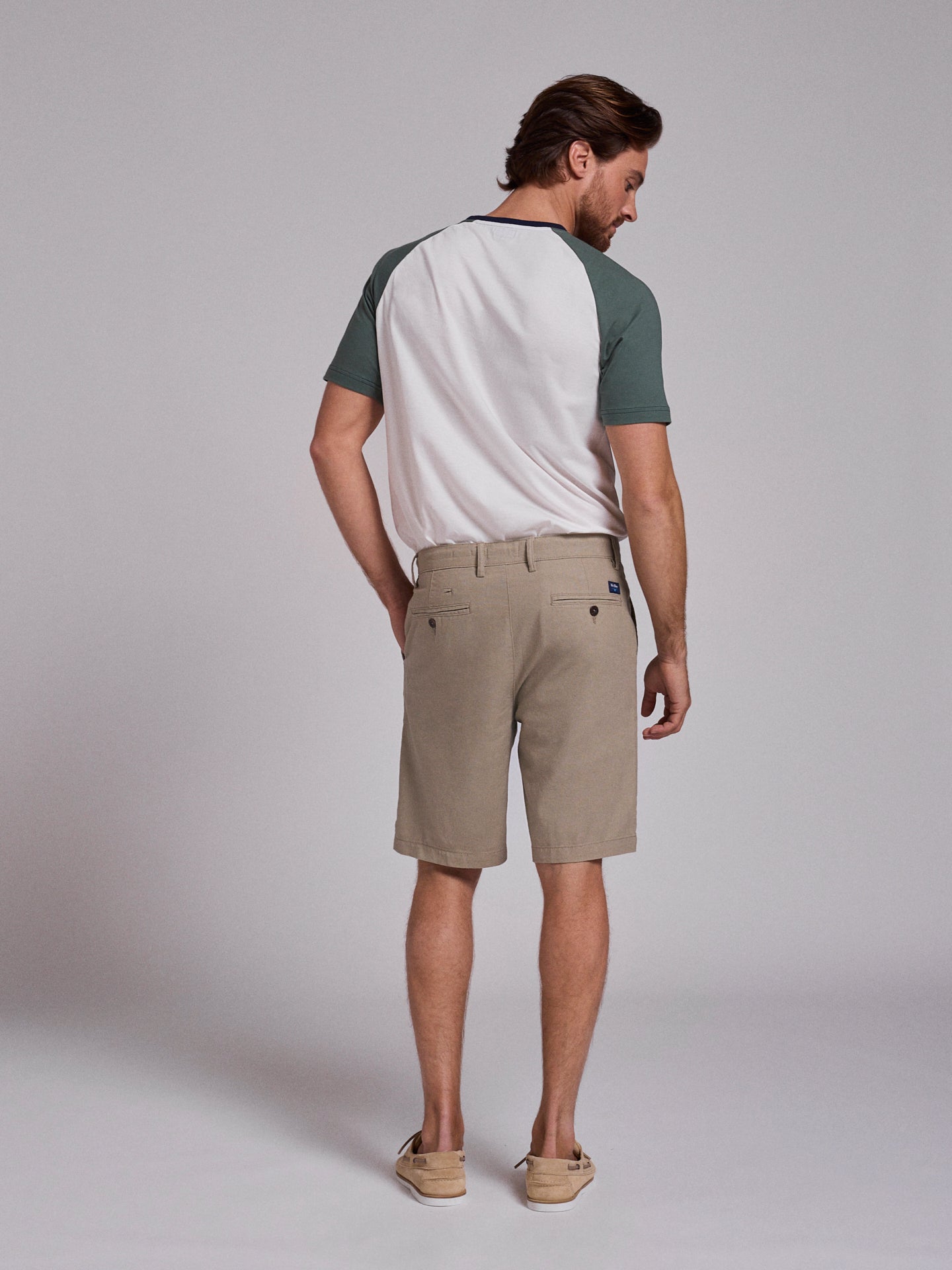 BERMUDA LINHO VERDES REGULAR FIT MR. BLUE