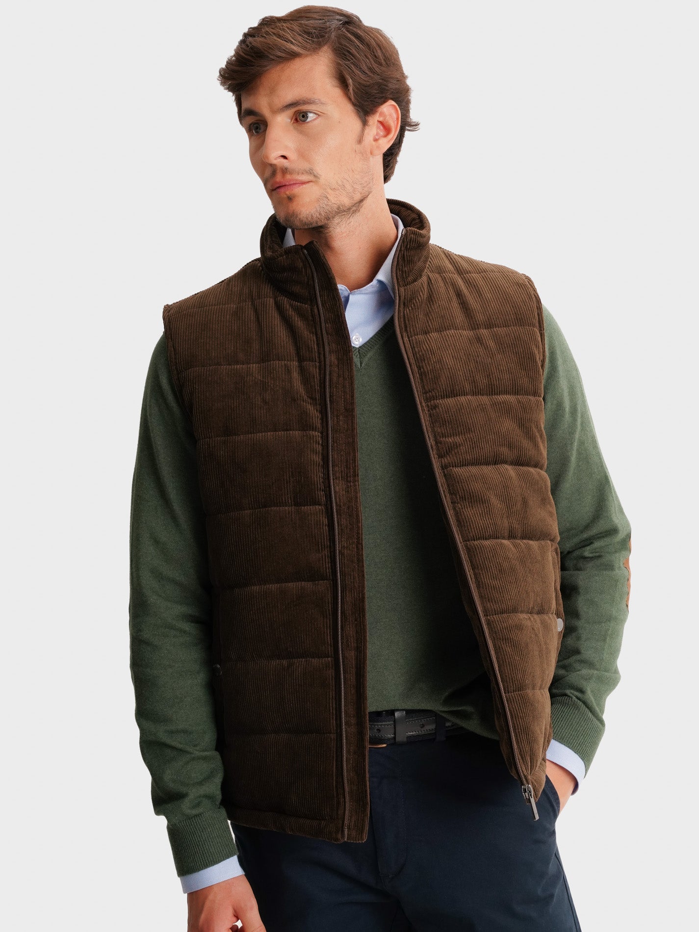 BLUSÃO CASTANHO REGULAR FIT MR. BLUE