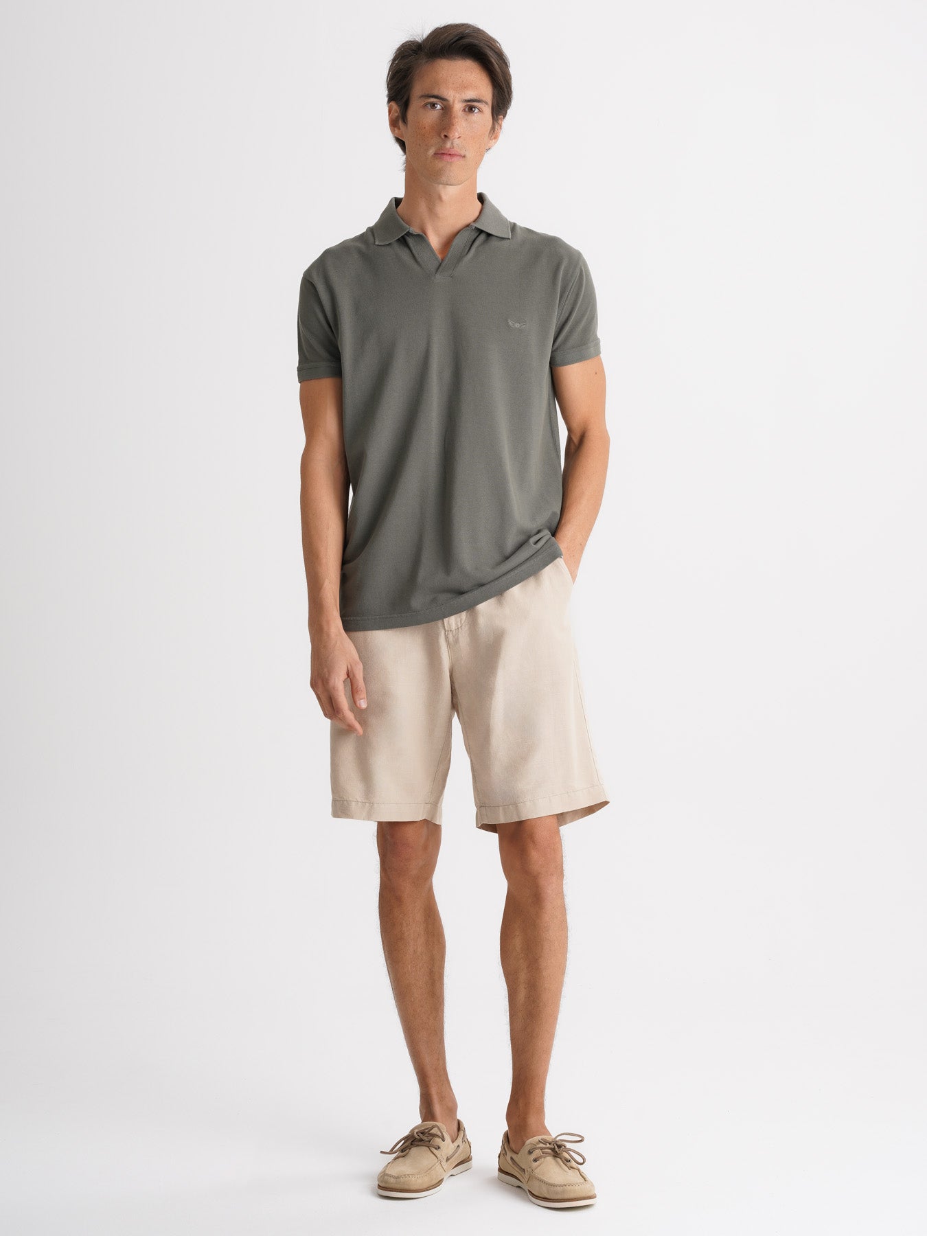 Polo Regular Fit Piquet Verde Mr. Blue