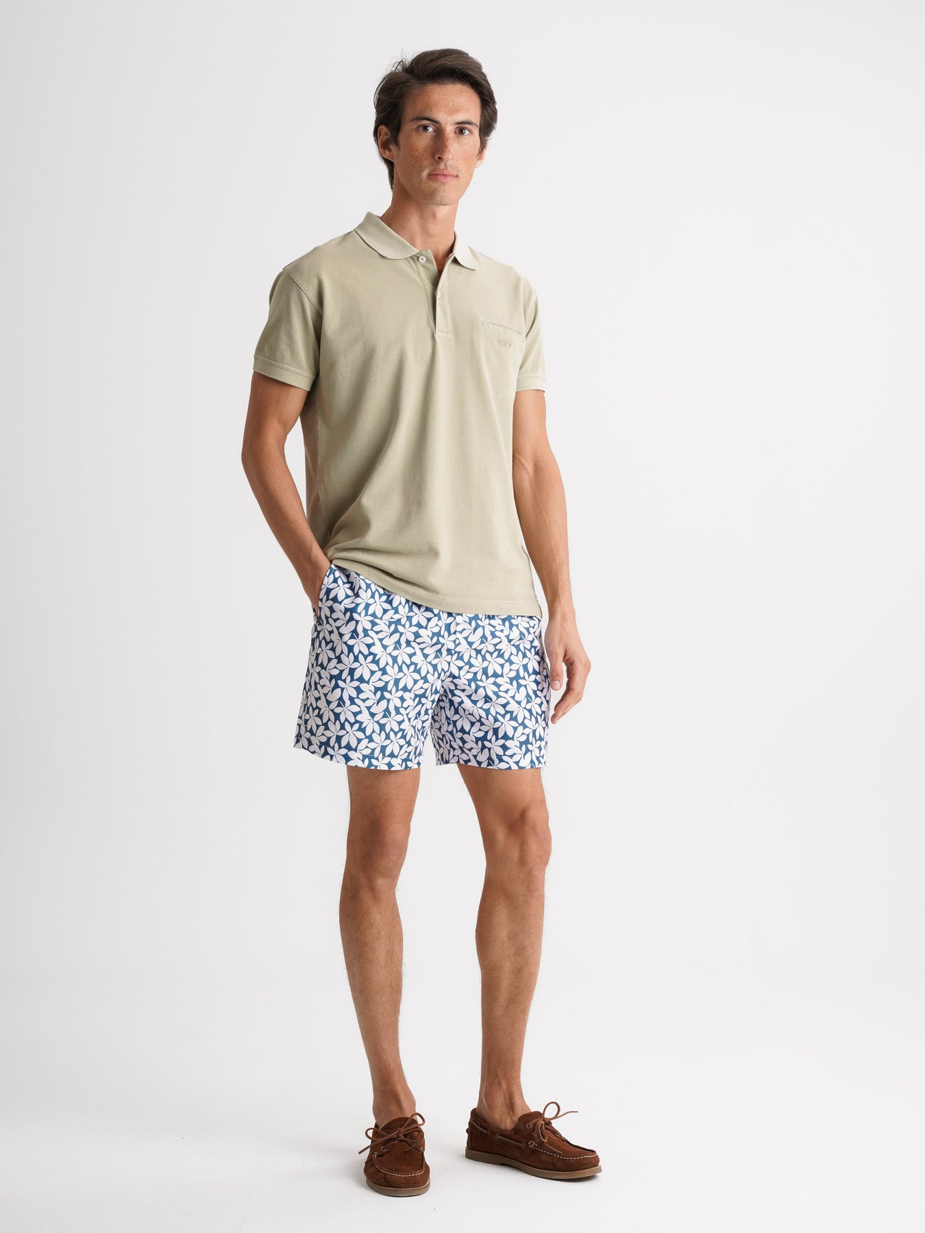 Polo Regular Fit Piquet Verde Mr. Blue