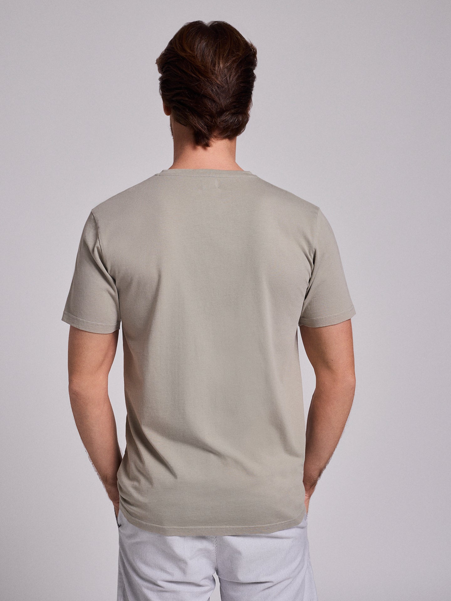 T-SHIRT ALGODÃO VERDE MANGA CURTA REGULAR FIT MR. BLUE