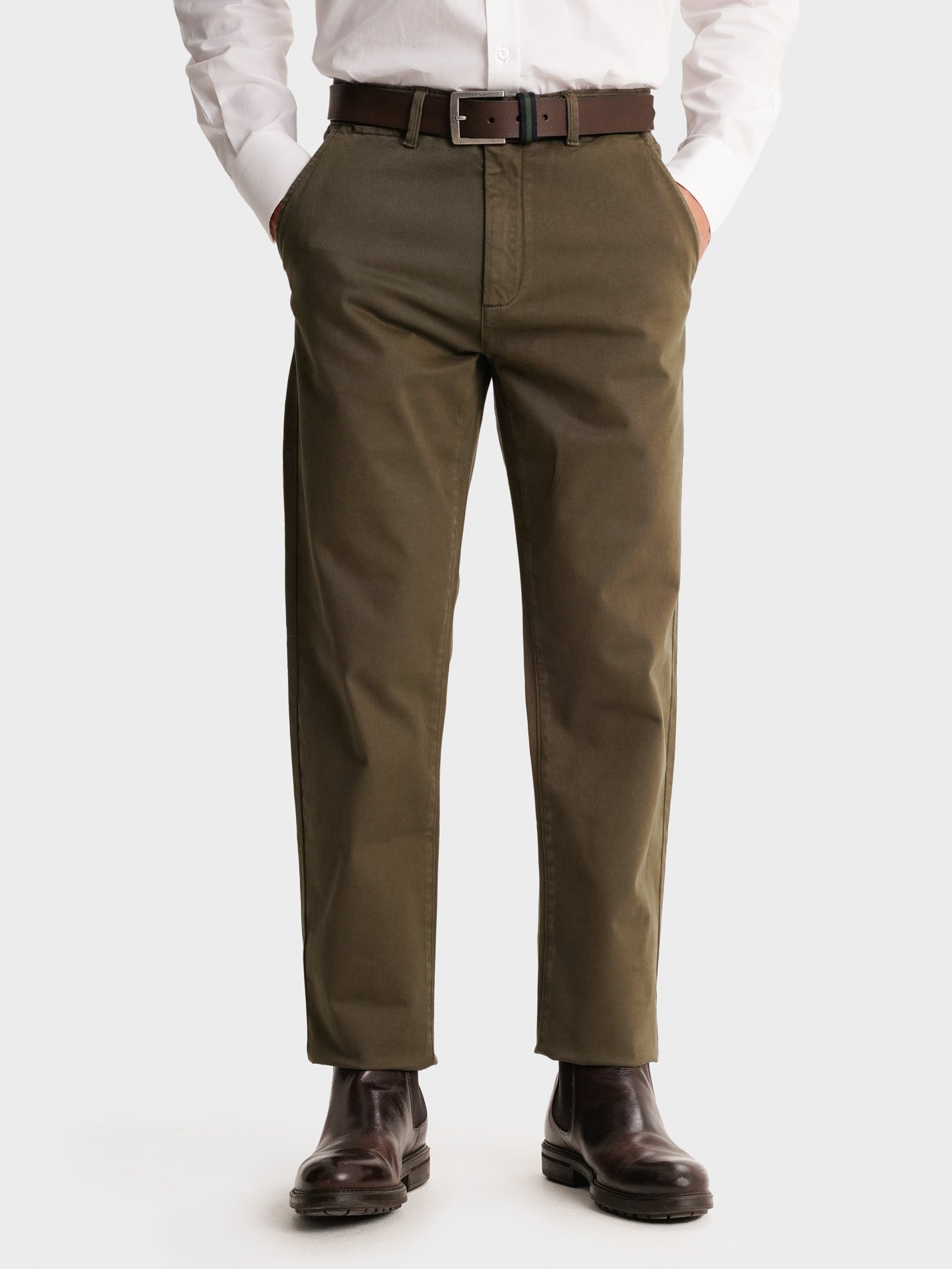 CALÇAS VERDES REGULAR FIT MR. BLUE