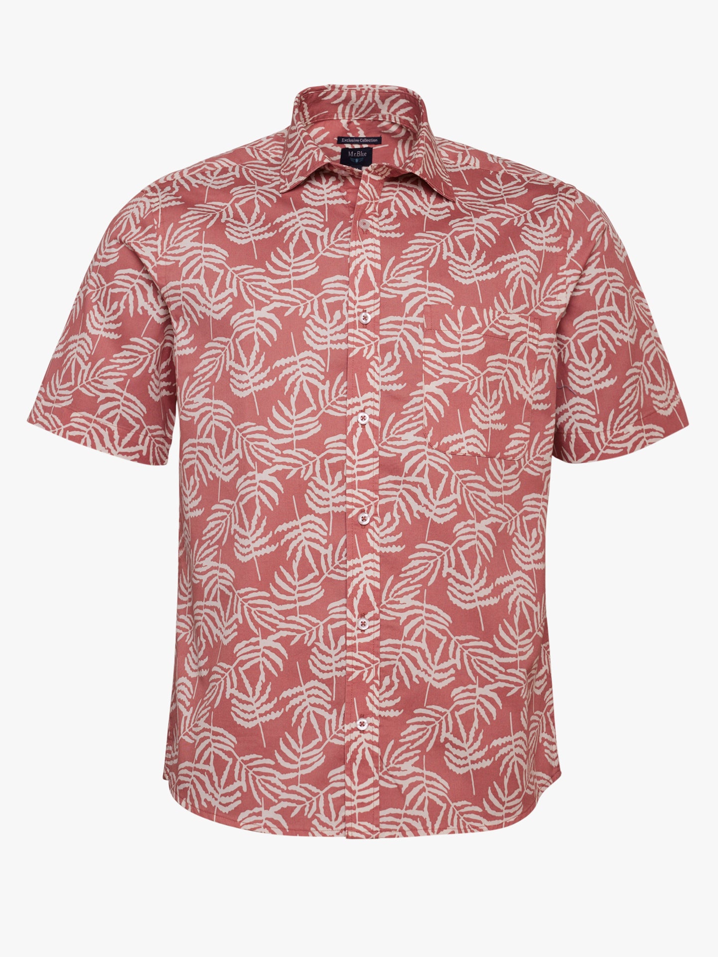 Camisa Regular Fit Twill Rosa Mr. Blue