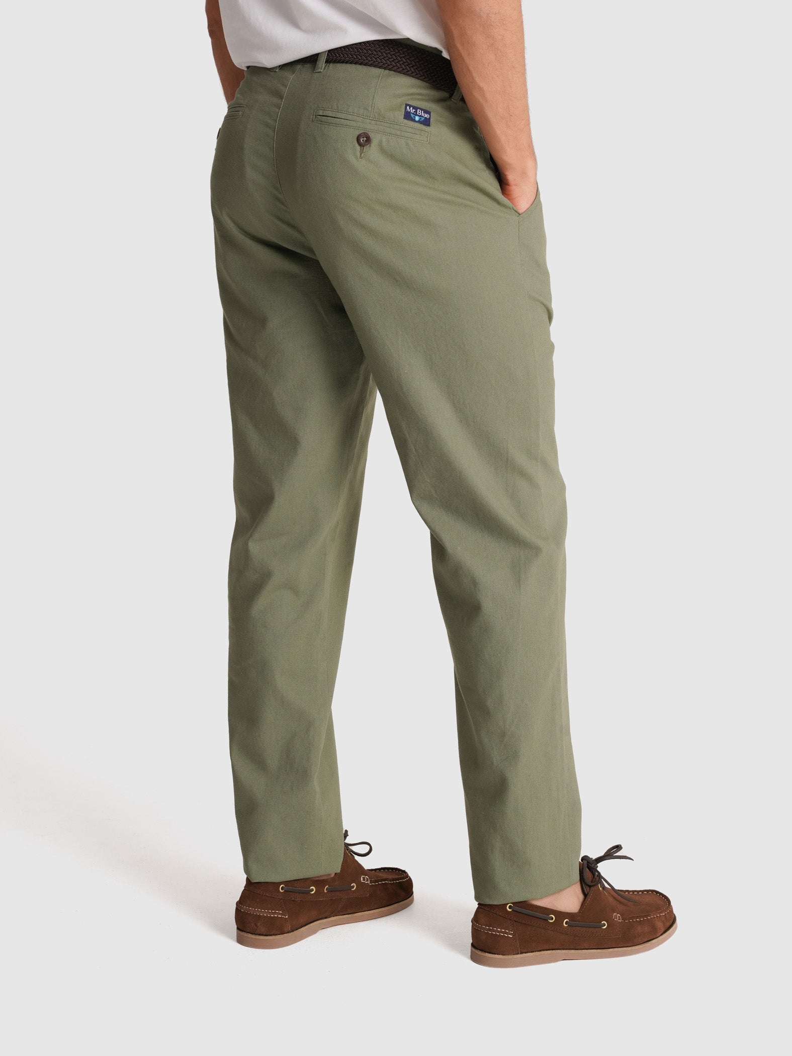 CALÇAS VERDES REGULAR FIT MR. BLUE