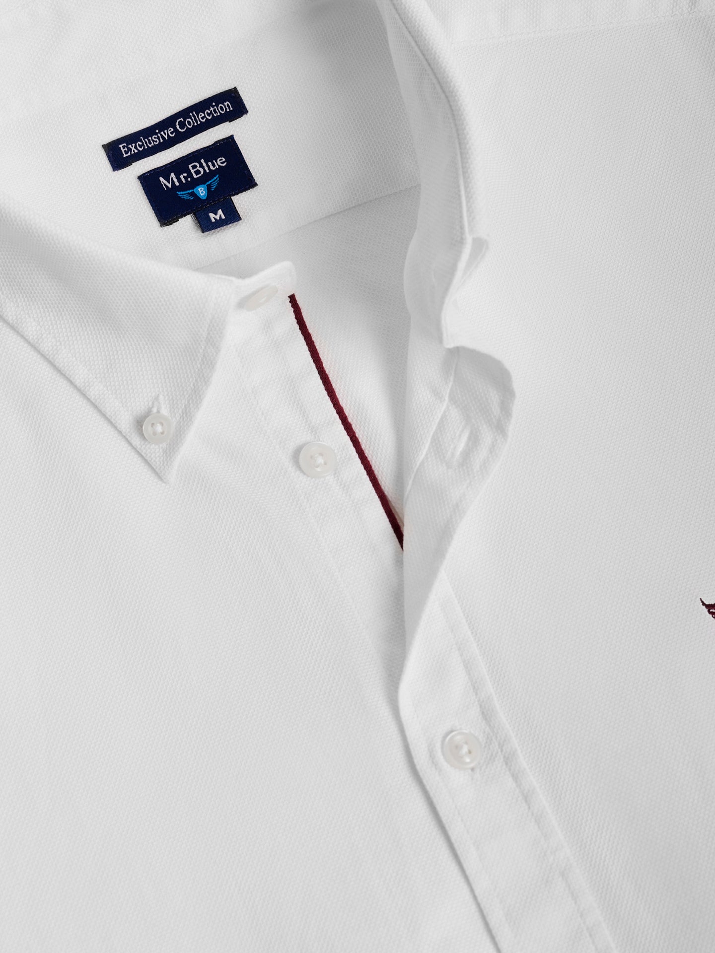 CAMISA BRANCA REGULAR FIT MR. BLUE