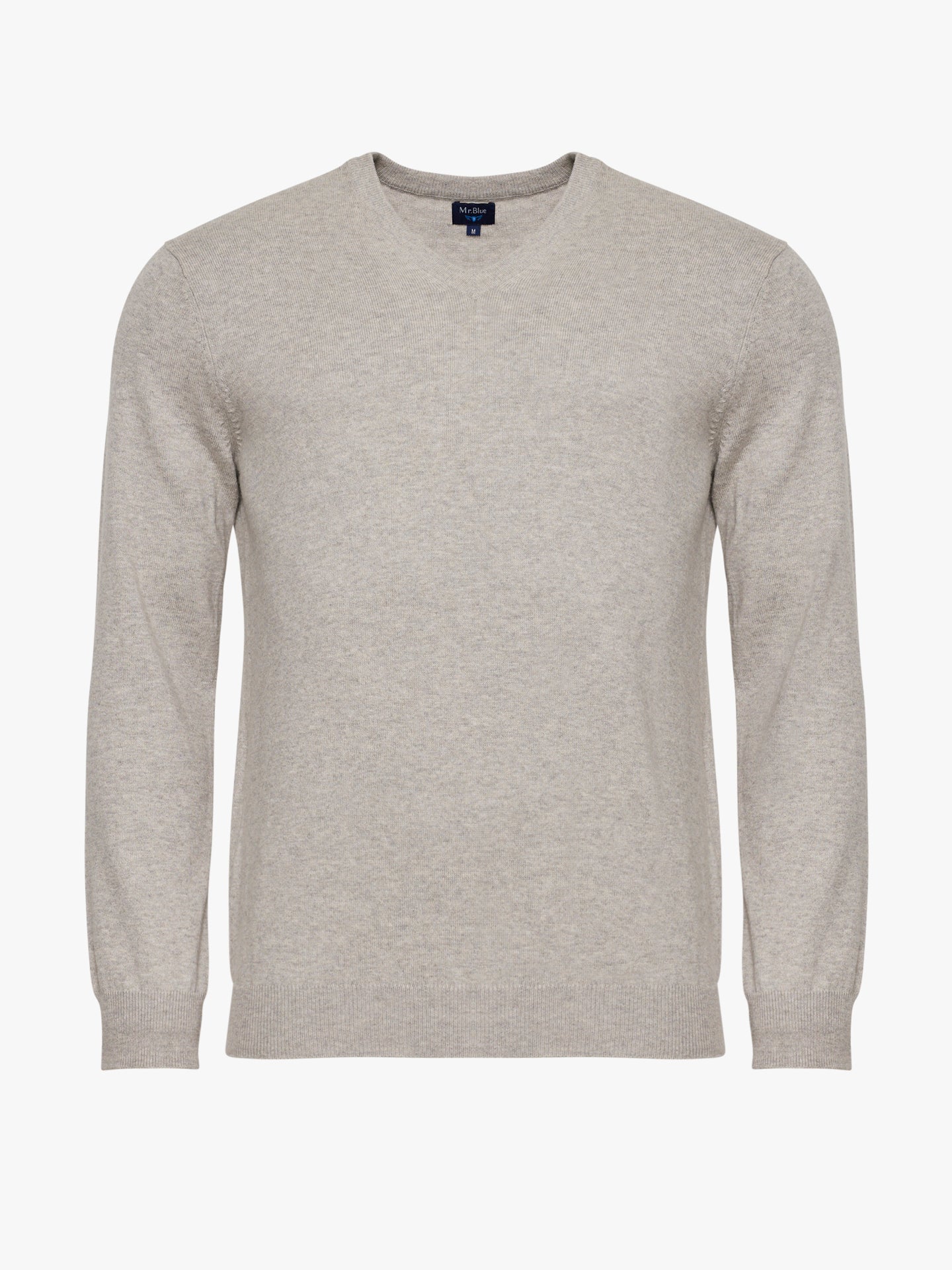 PULLOVER FINO CINZENTO MANGA COMPRIDA REGULAR FIT MR. BLUE