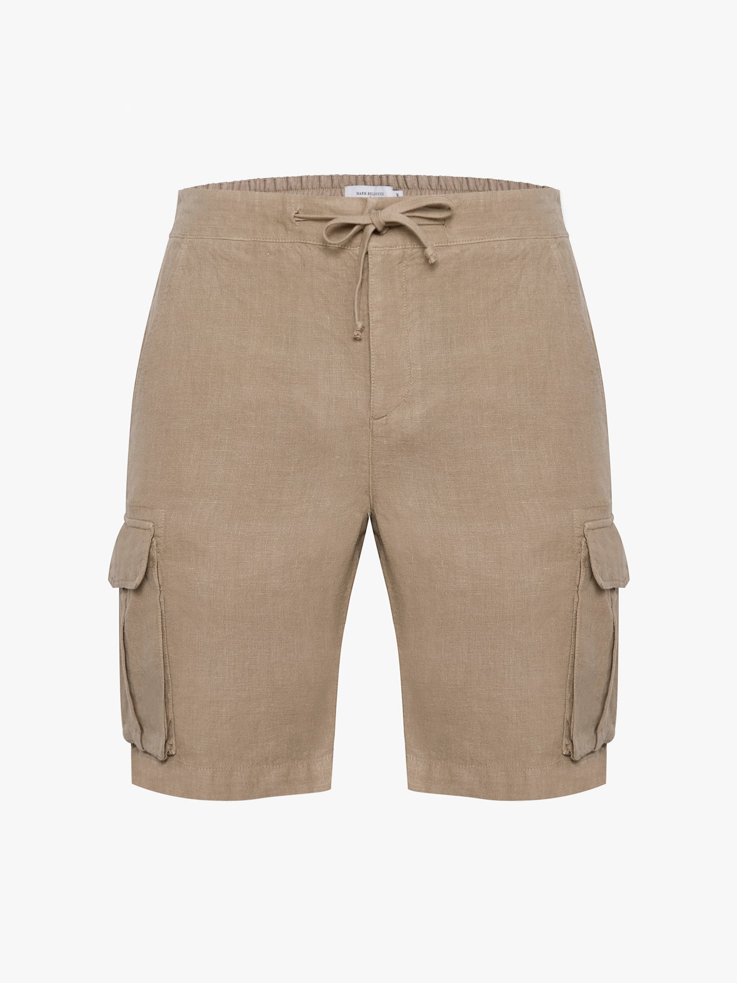 BERMUDA LINHO BEGES CLASSIC FIT MARK BELLUCCI