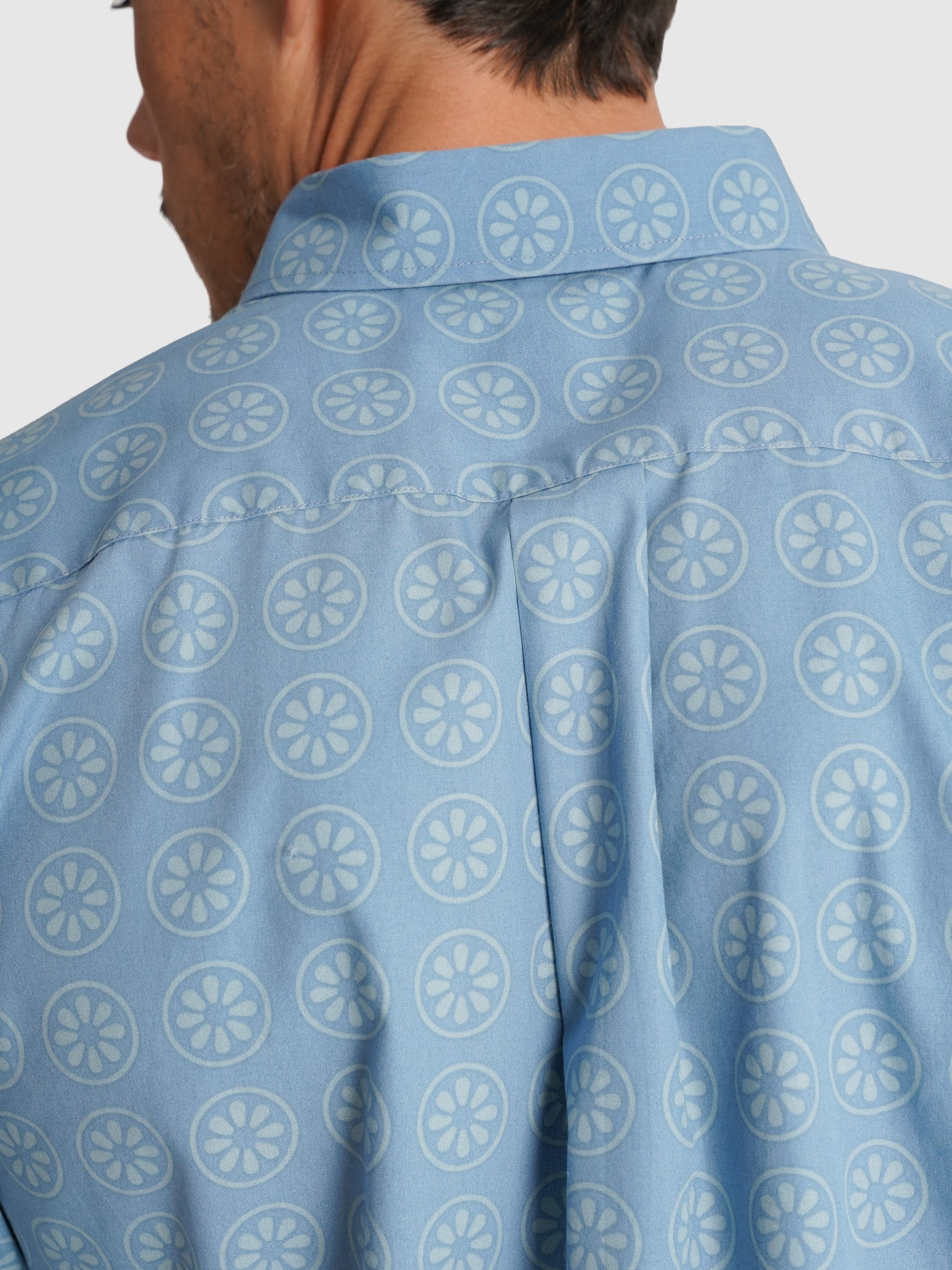 CAMISA AZUL MANGA CURTA REGULAR FIT MR. BLUE