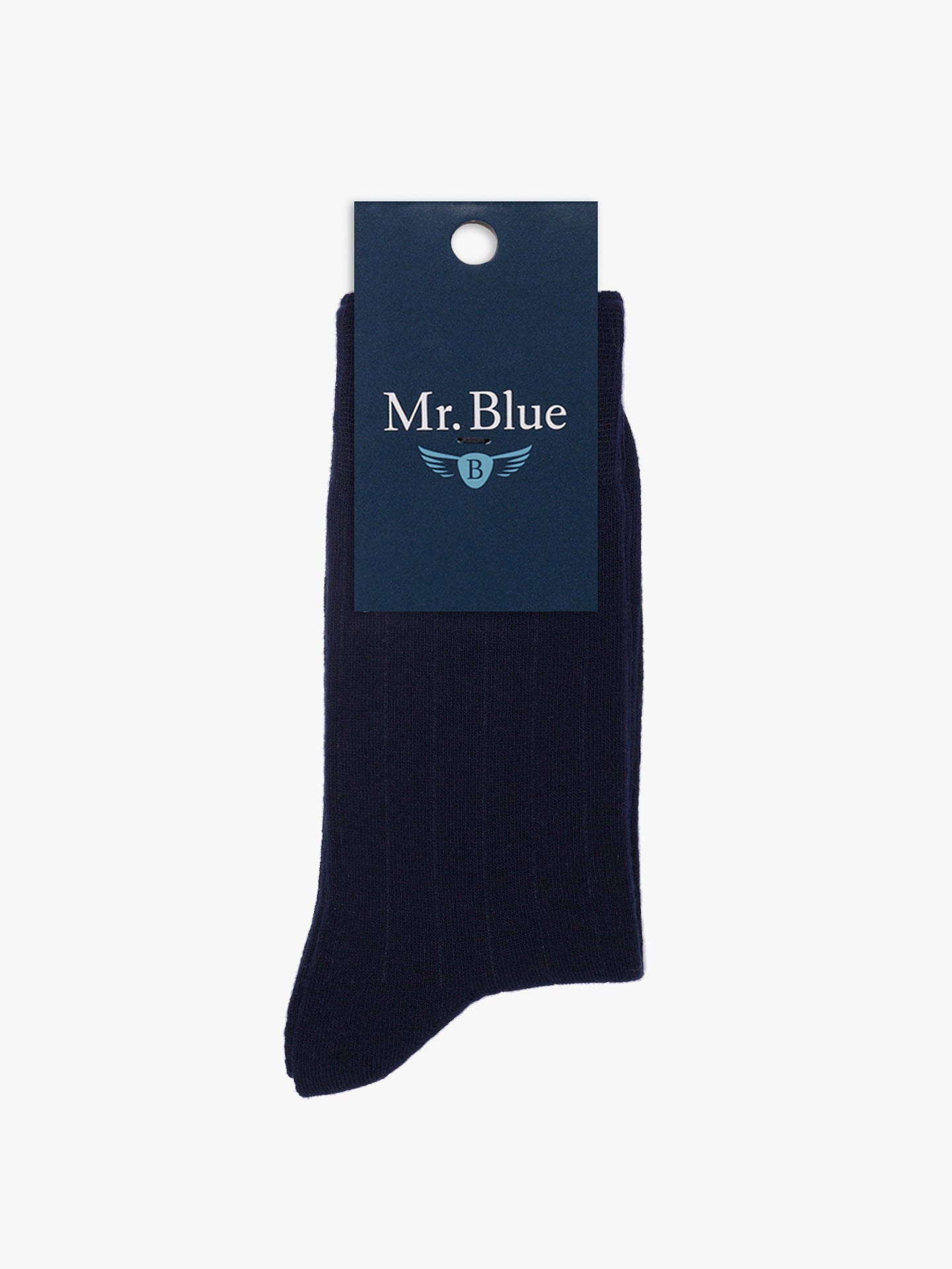 MEIAS ALGODÃO AZUIS REGULAR FIT MR. BLUE