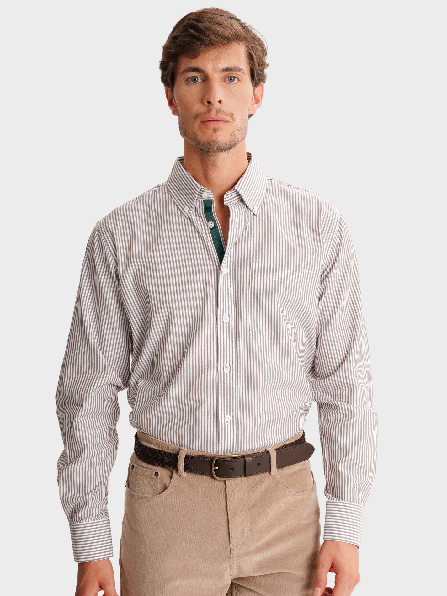 CAMISA VERDE REGULAR FIT MR. BLUE