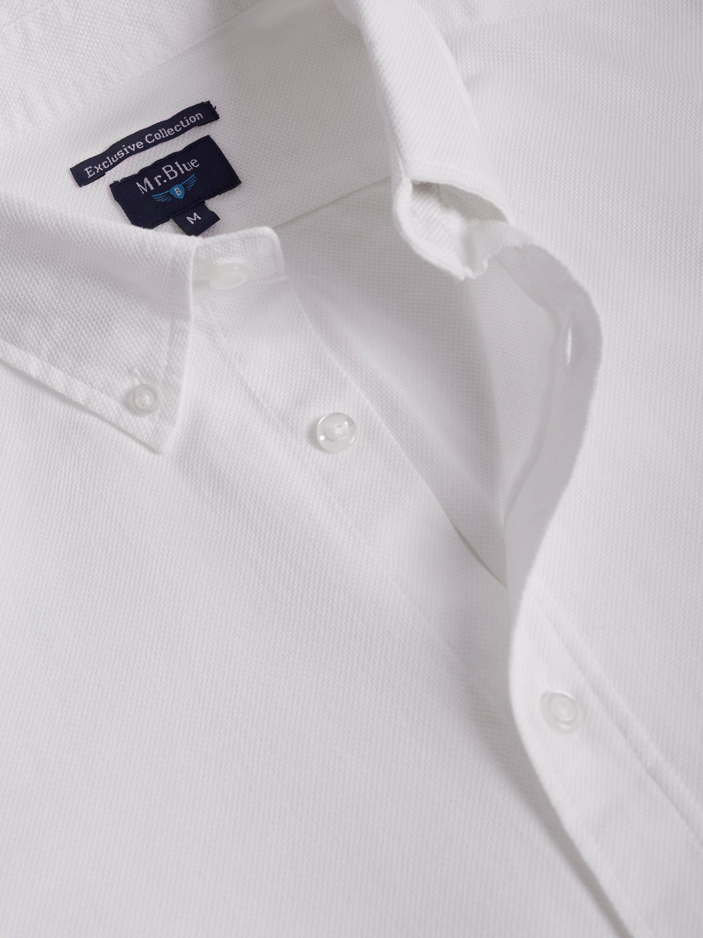 CAMISA BRANCA REGULAR FIT MR. BLUE