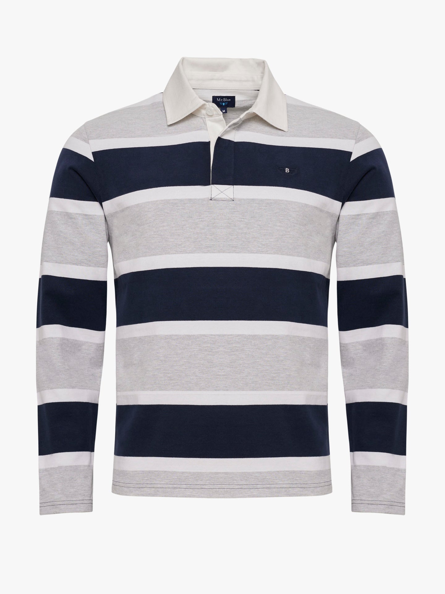 RUGBIE CINZENTO MANGA COMPRIDA REGULAR FIT MR. BLUE