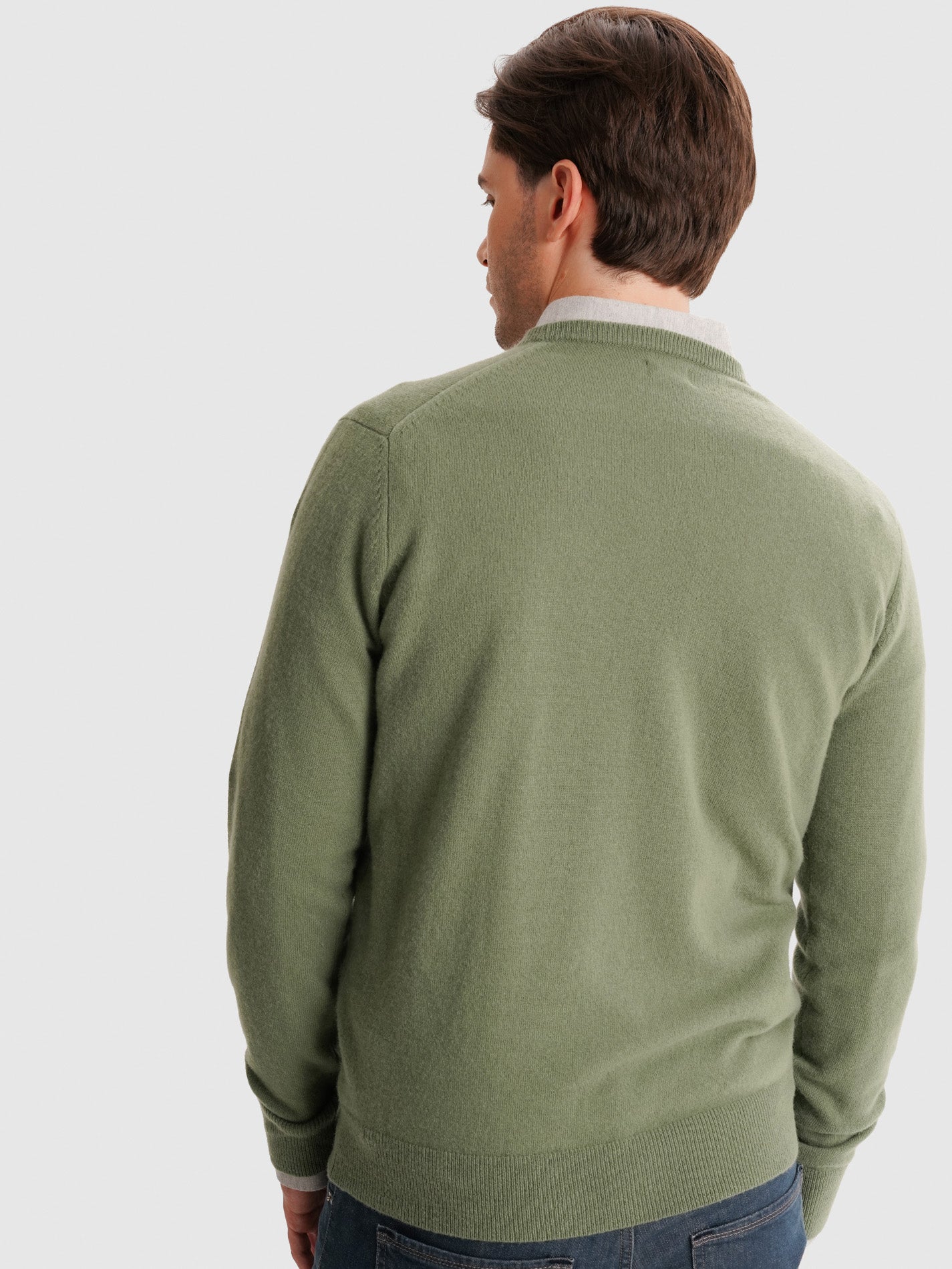 PULLOVER FINO VERDE MANGA COMPRIDA REGULAR FIT MR. BLUE