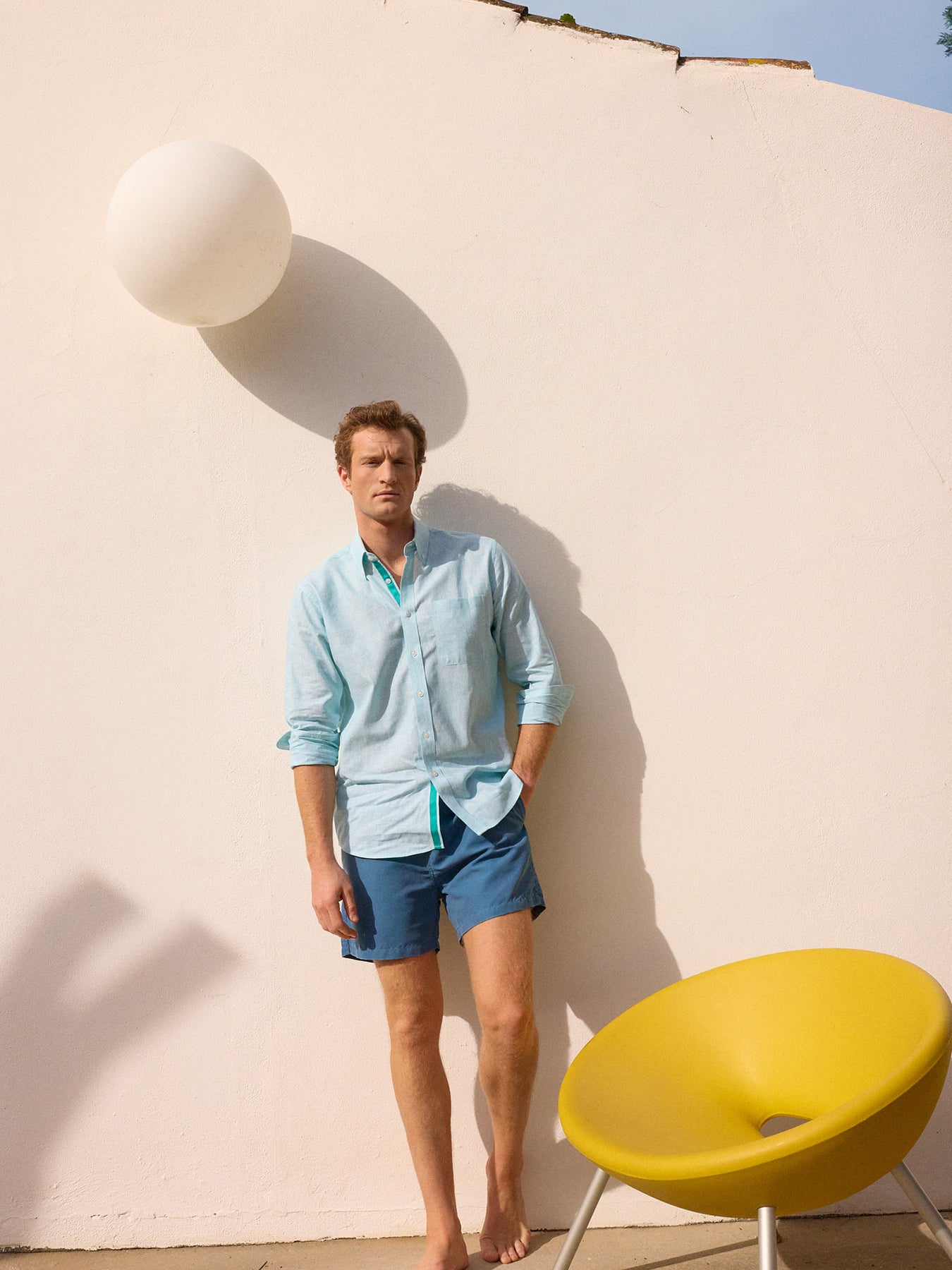 Camisa Regular Fit Oxford Azul Mr. Blue