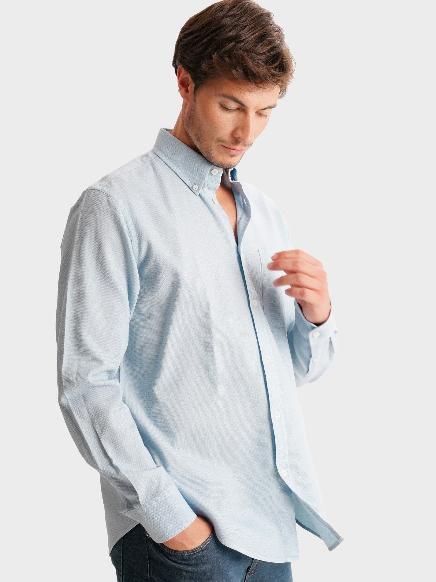 CAMISA AZUL REGULAR FIT MR. BLUE