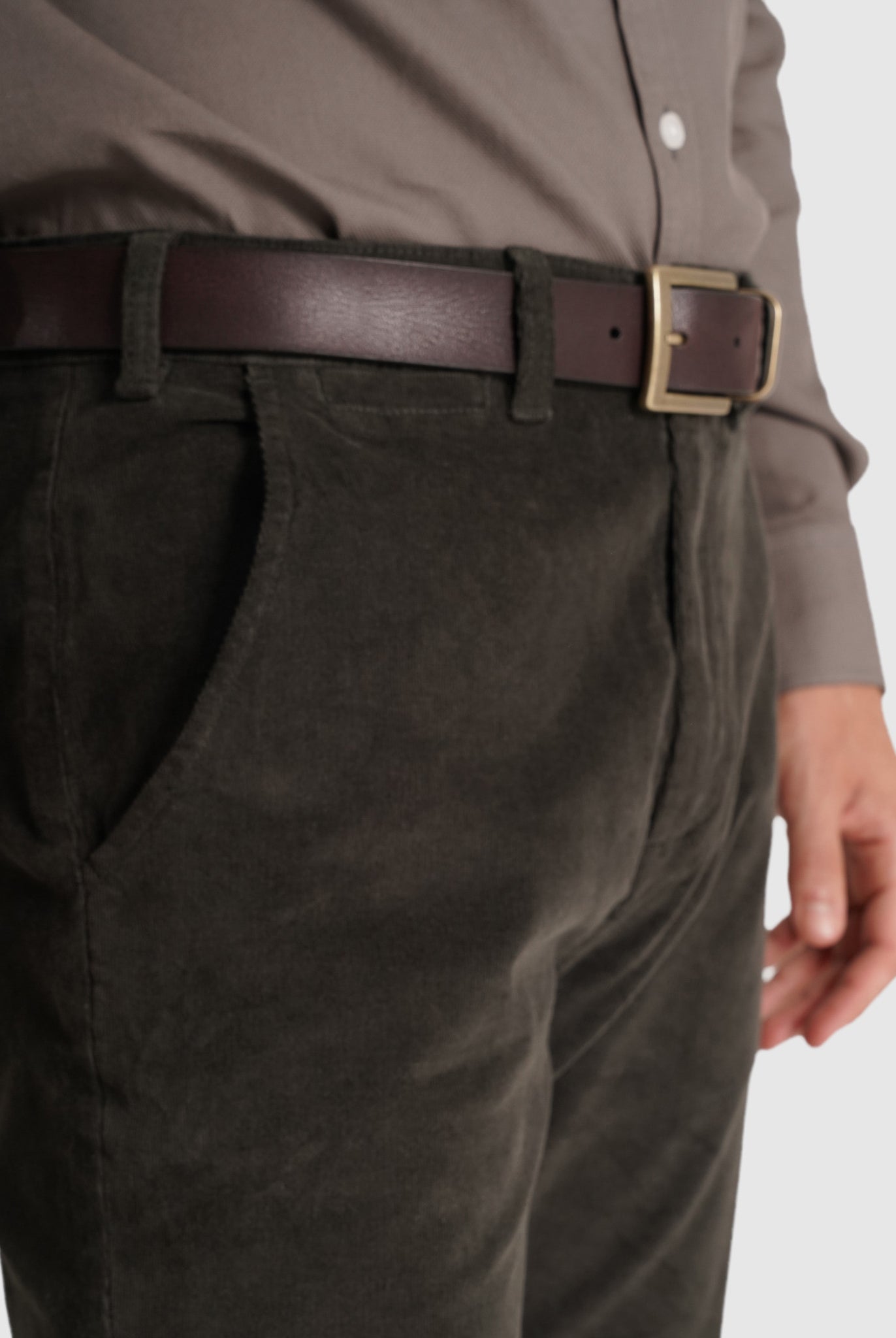 Calça Algodão Verdes Regular Fit Mr. Blue