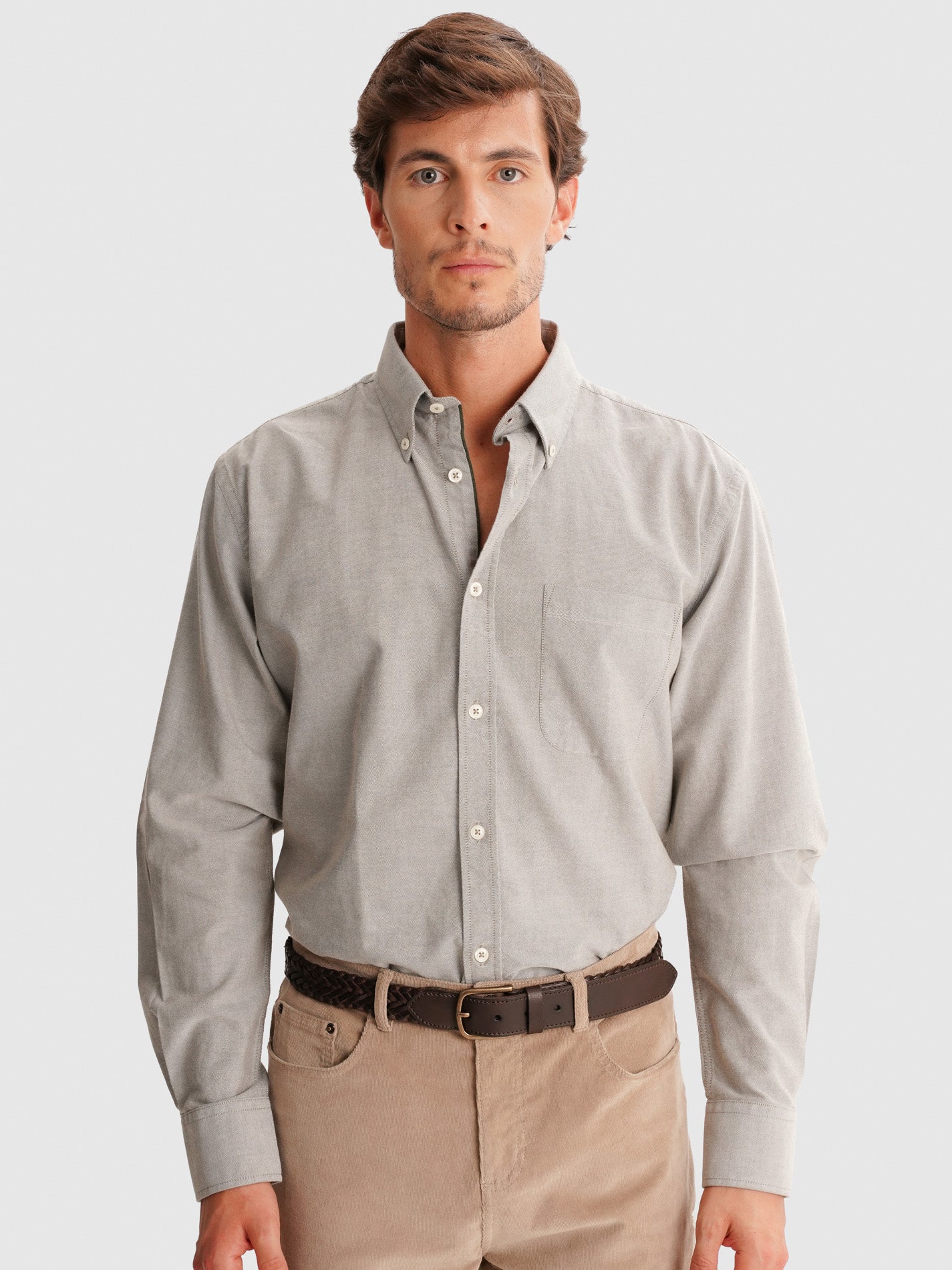 CAMISA FLANELA VERDE REGULAR FIT MR. BLUE