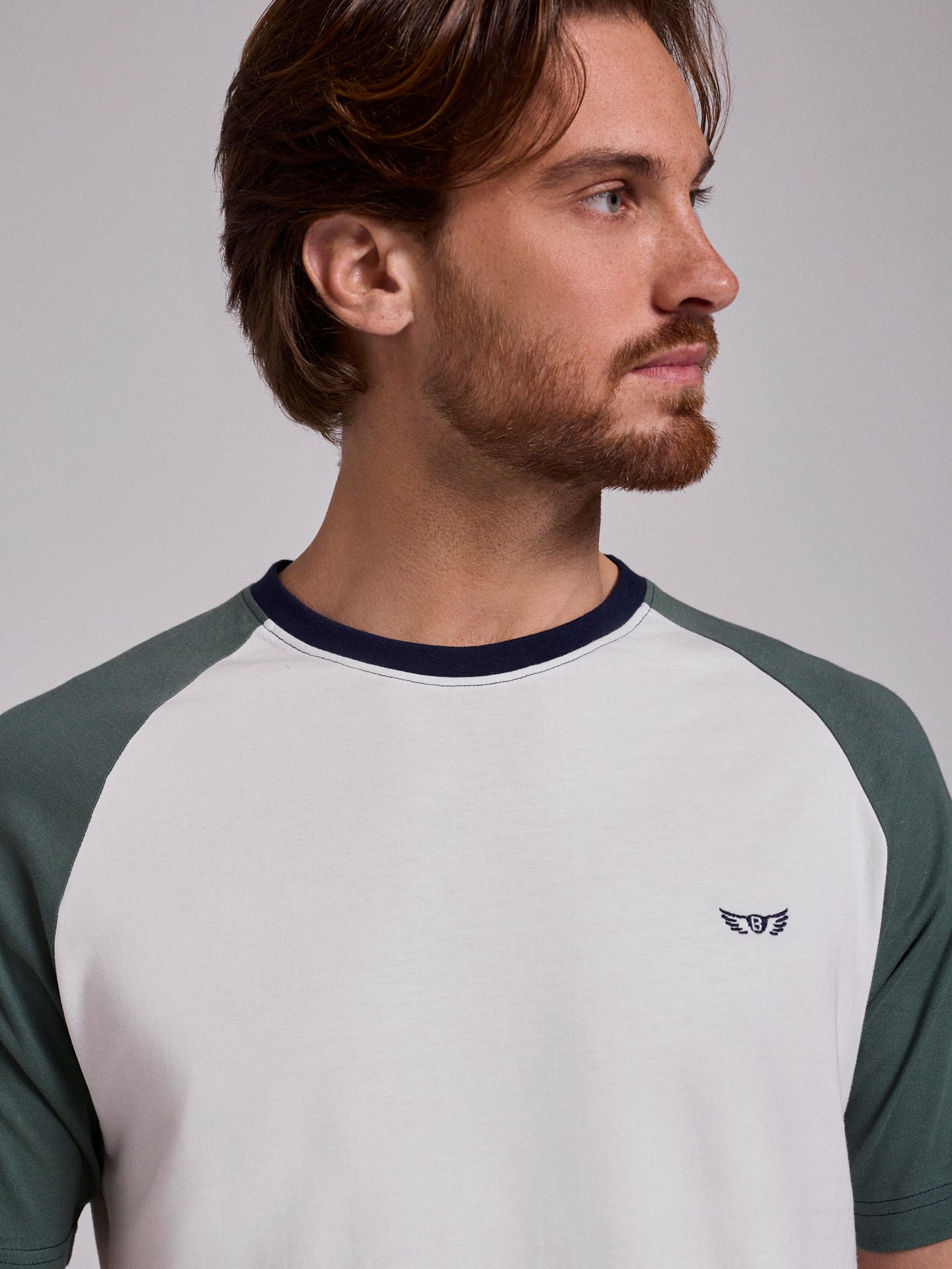 T-SHIRT ALGODÃO BRANCA MANGA CURTA REGULAR FIT MR. BLUE