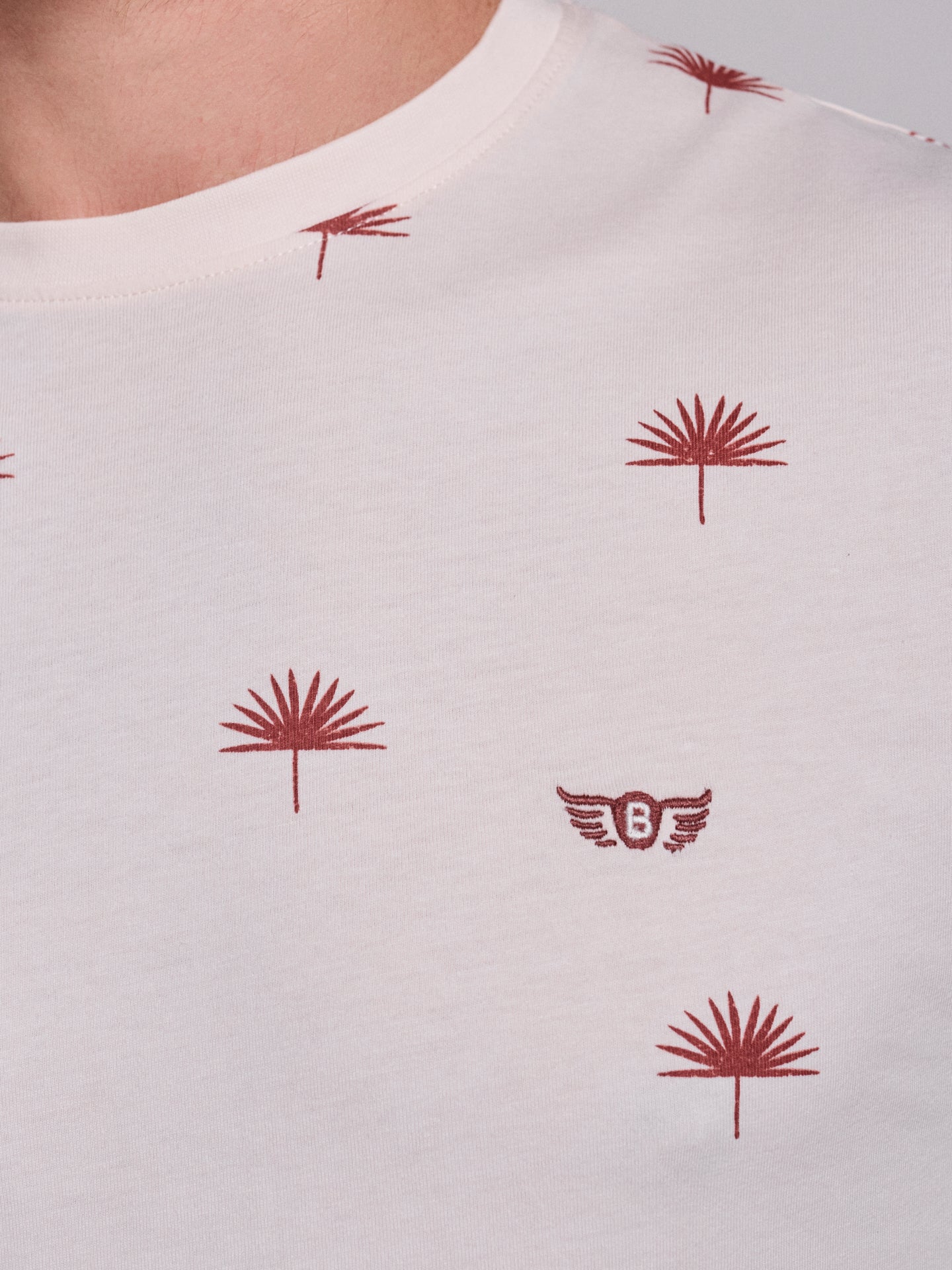 T-SHIRT ALGODÃO BRANCA MANGA CURTA REGULAR FIT MR. BLUE