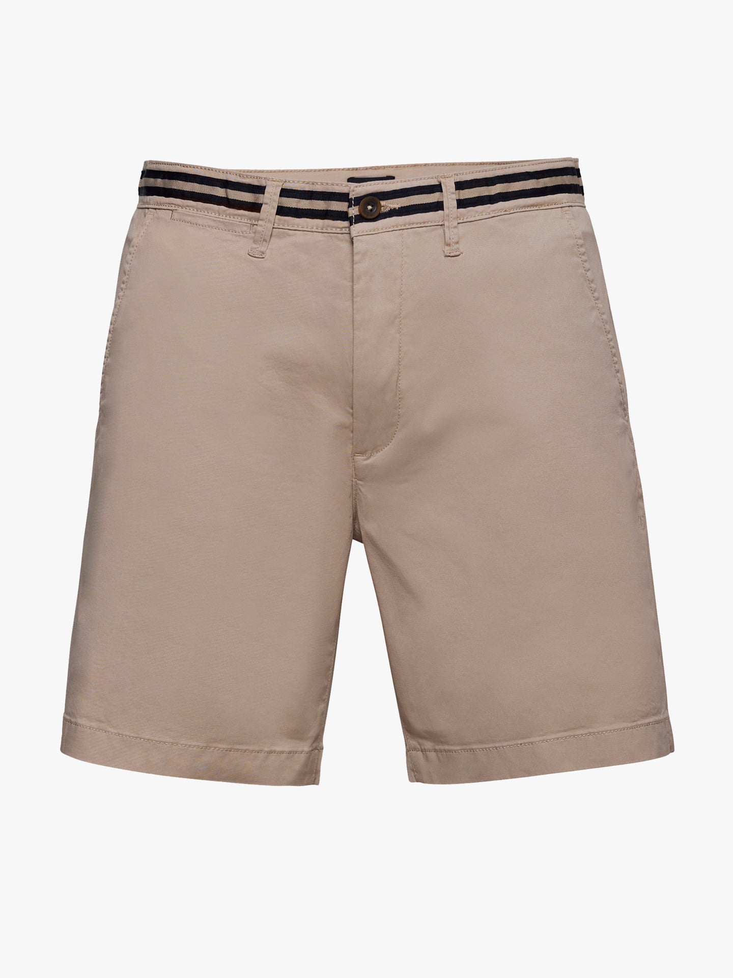 Calções Slim Fit Beges Mr. Blue