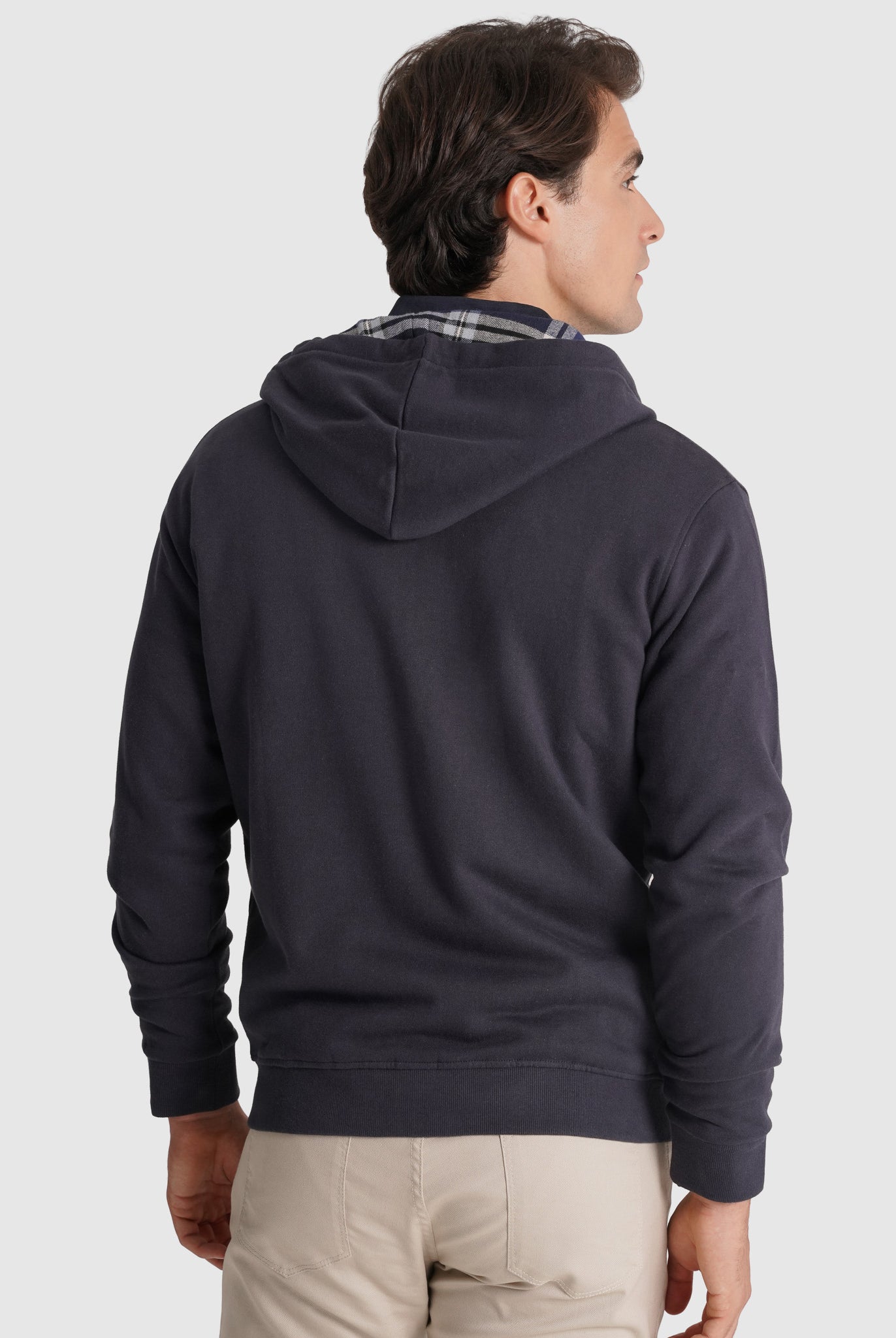 Hoodie Algodão Azul Manga Comprida Regular Fit Mr. Blue