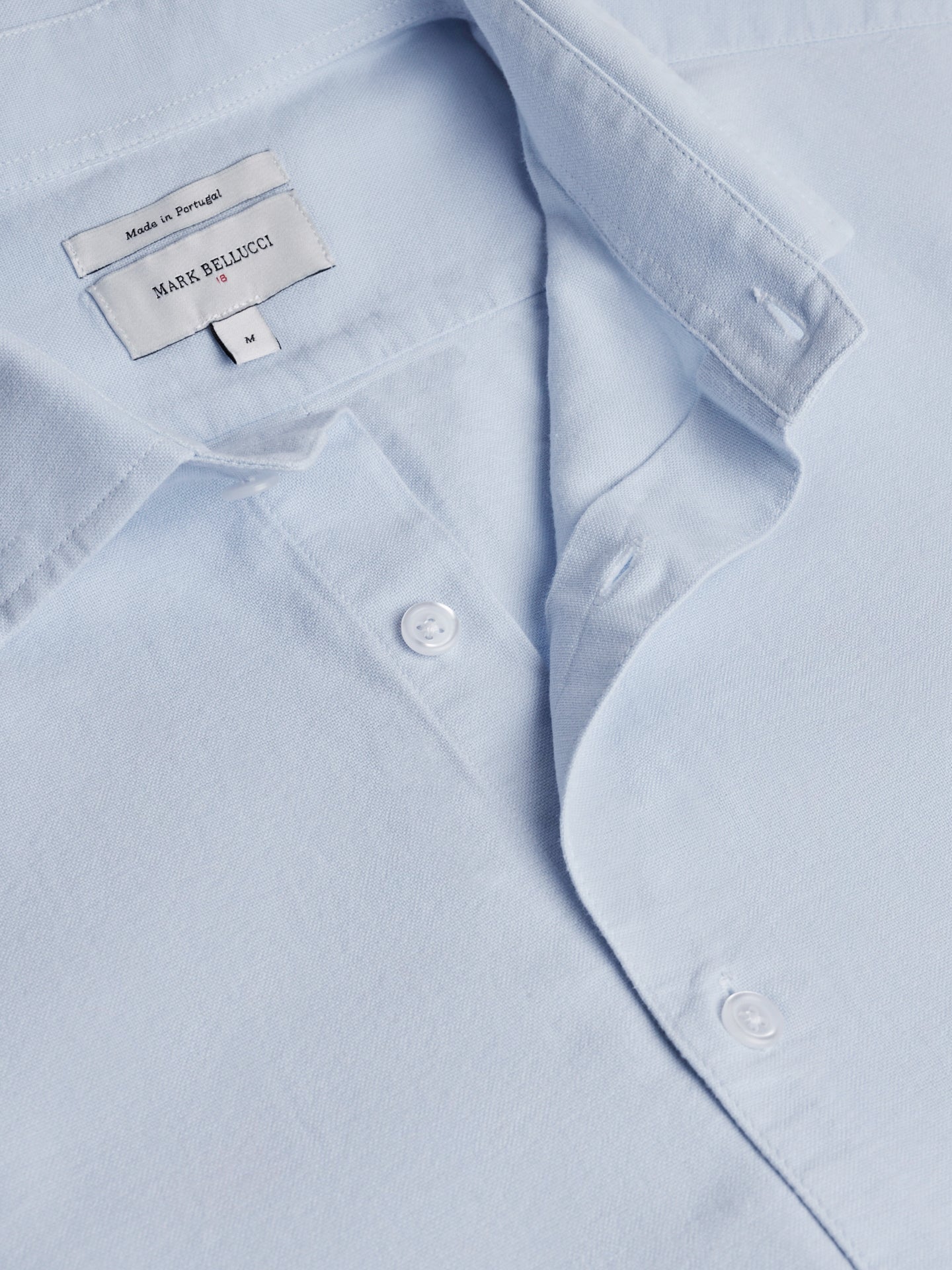 CAMISA AZUL MANGA COMPRIDA REGULAR FIT MARK BELLUCCI