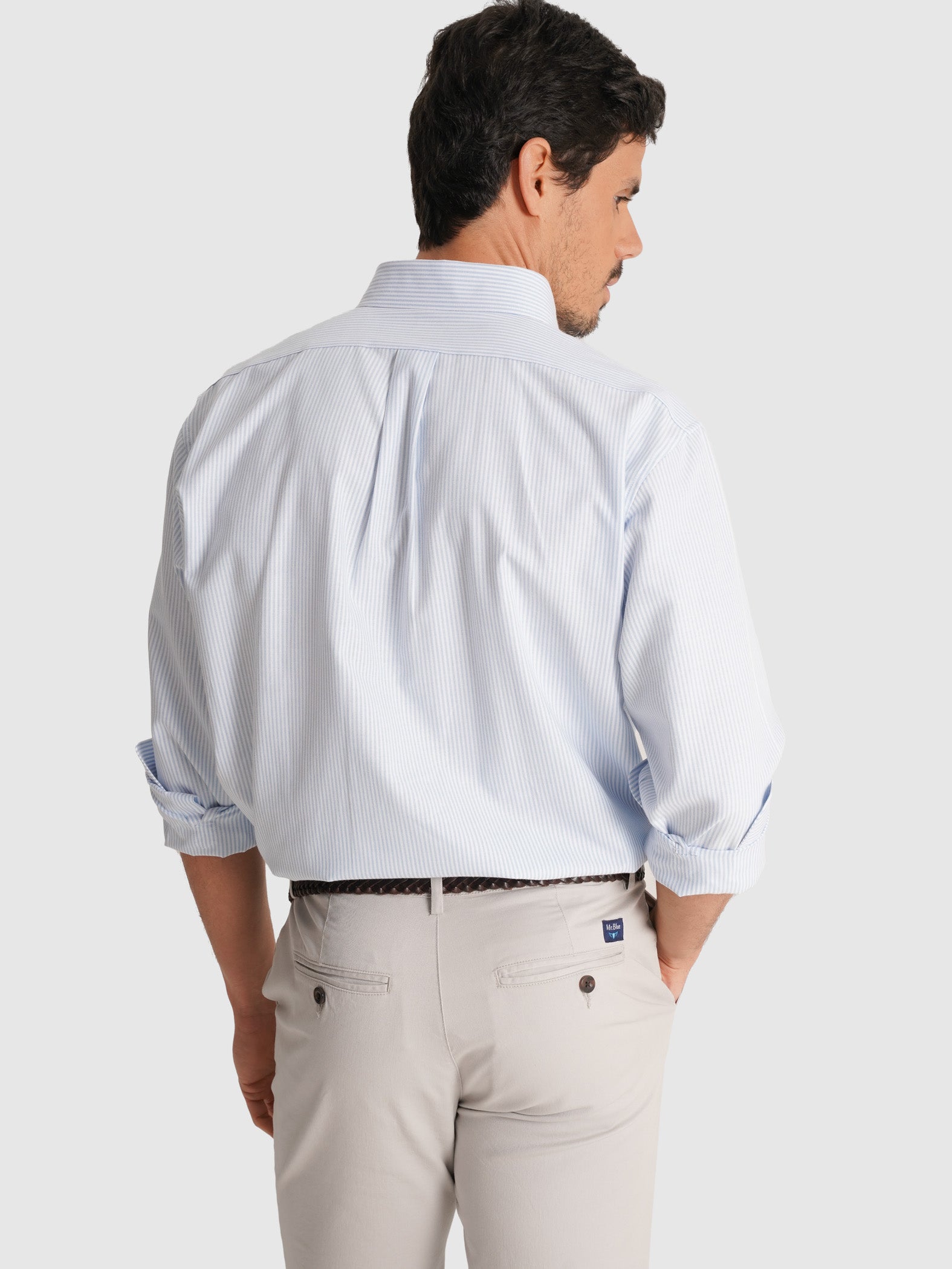 CAMISA AZUL MANGA COMPRIDA REGULAR FIT MR. BLUE