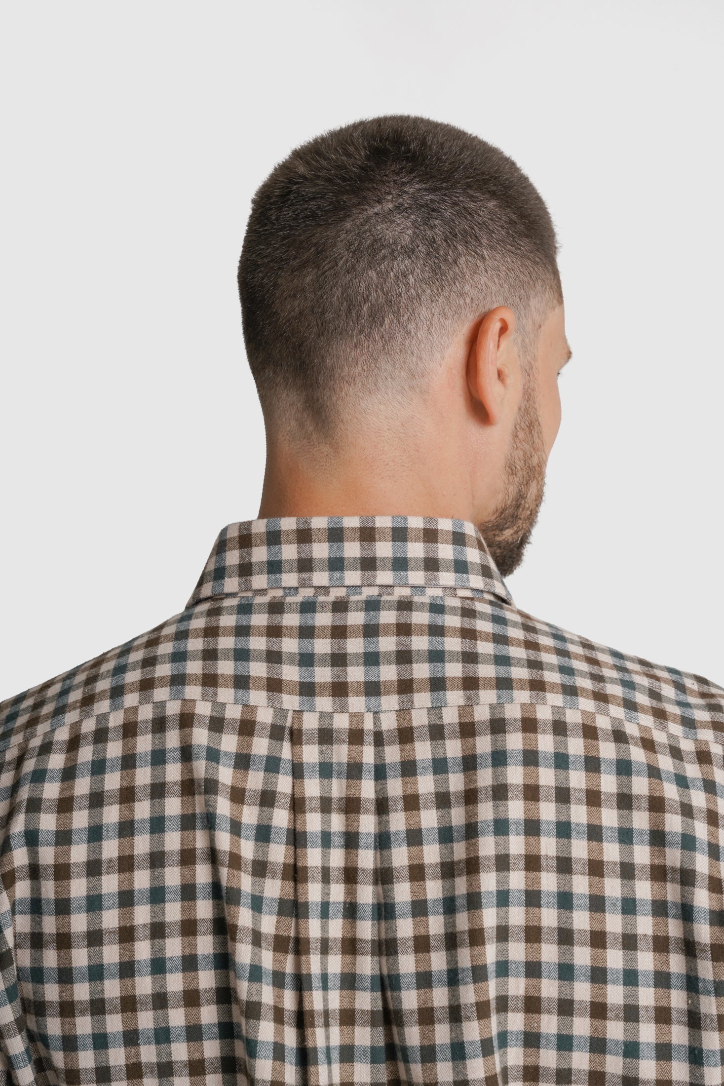 CAMISA ALGODÃO REGULAR FIT VERDE QUADRADA MR. BLUE