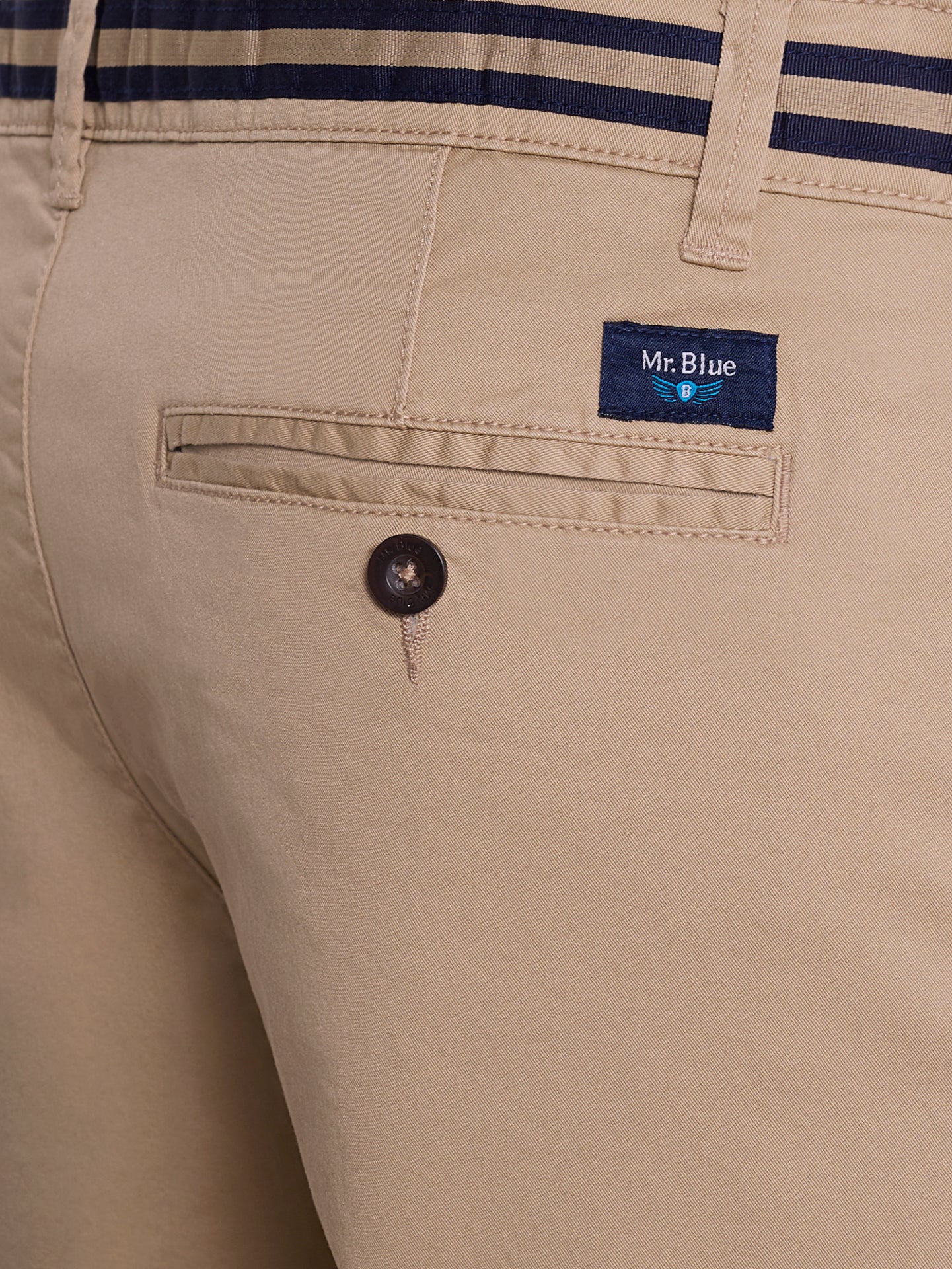 BERMUDA ALGODÃO CAMELS REGULAR FIT MR. BLUE