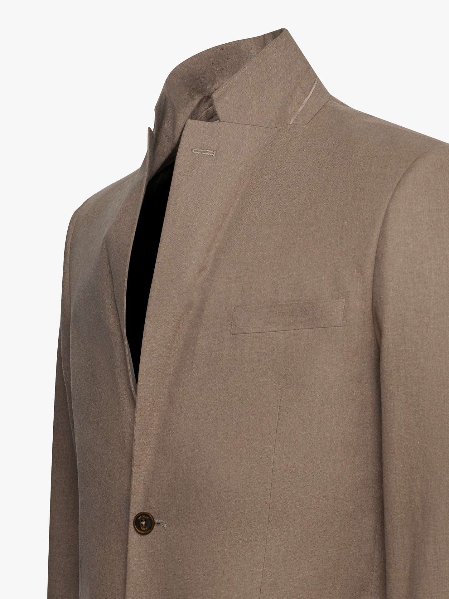 Blazer Bege De Linho Mr. Blue