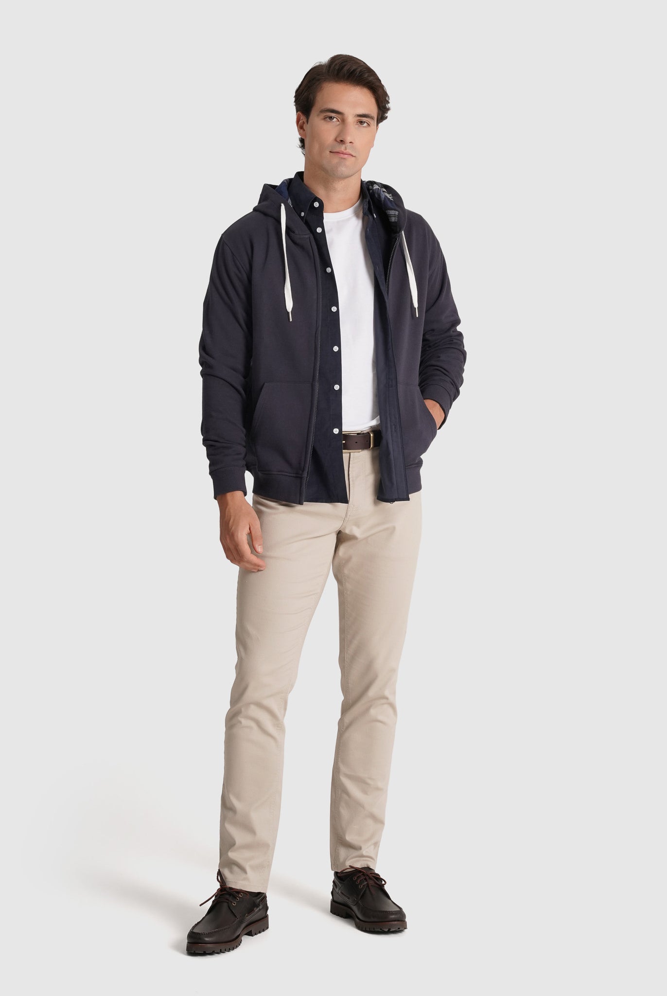 Hoodie Algodão Azul Manga Comprida Regular Fit Mr. Blue