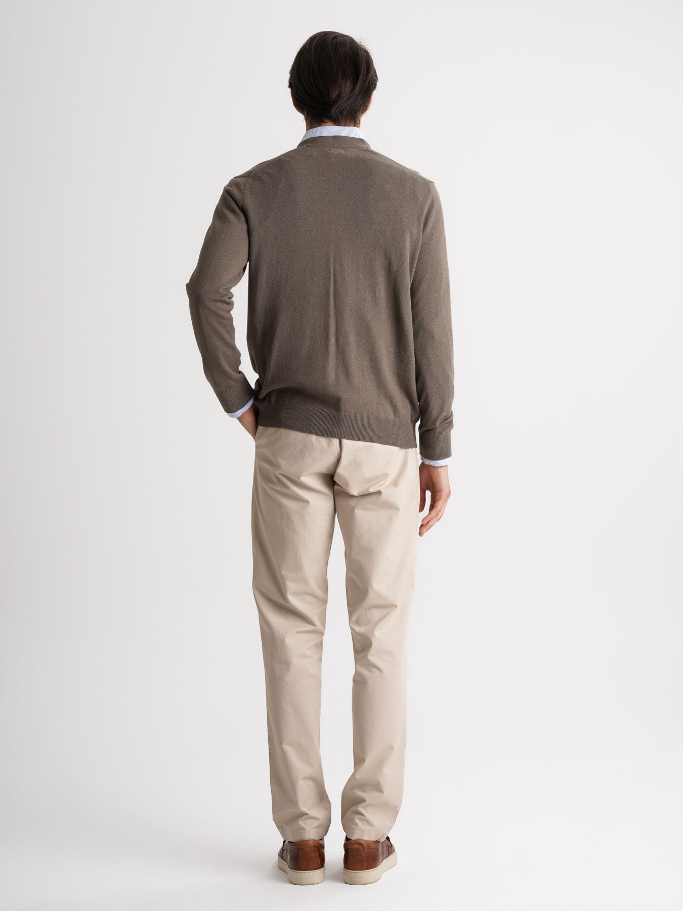 Pullover Caxemira Fino Verde Mr. Blue