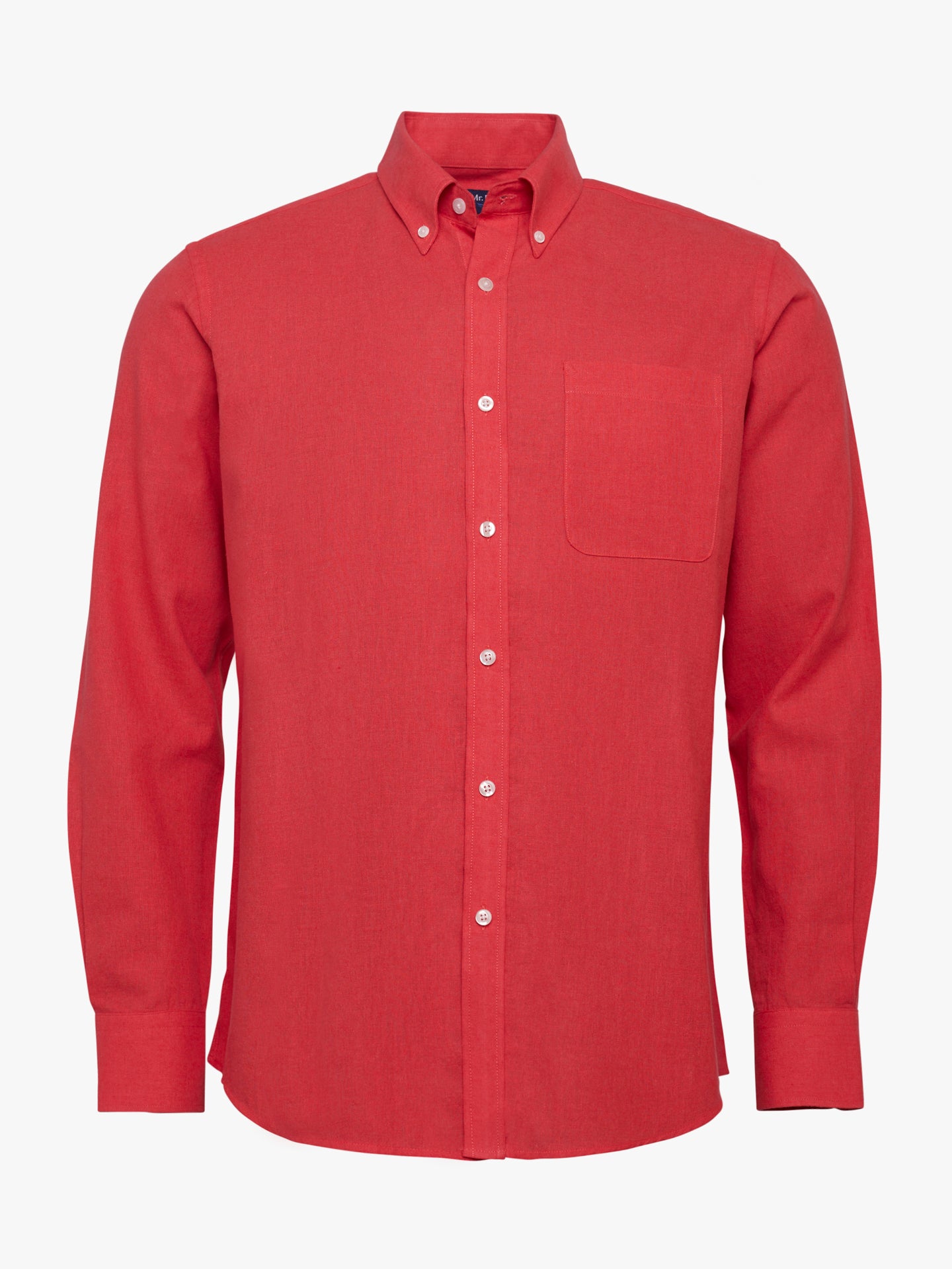 Camisa Regular Fit Linho Rosa Mr. Blue