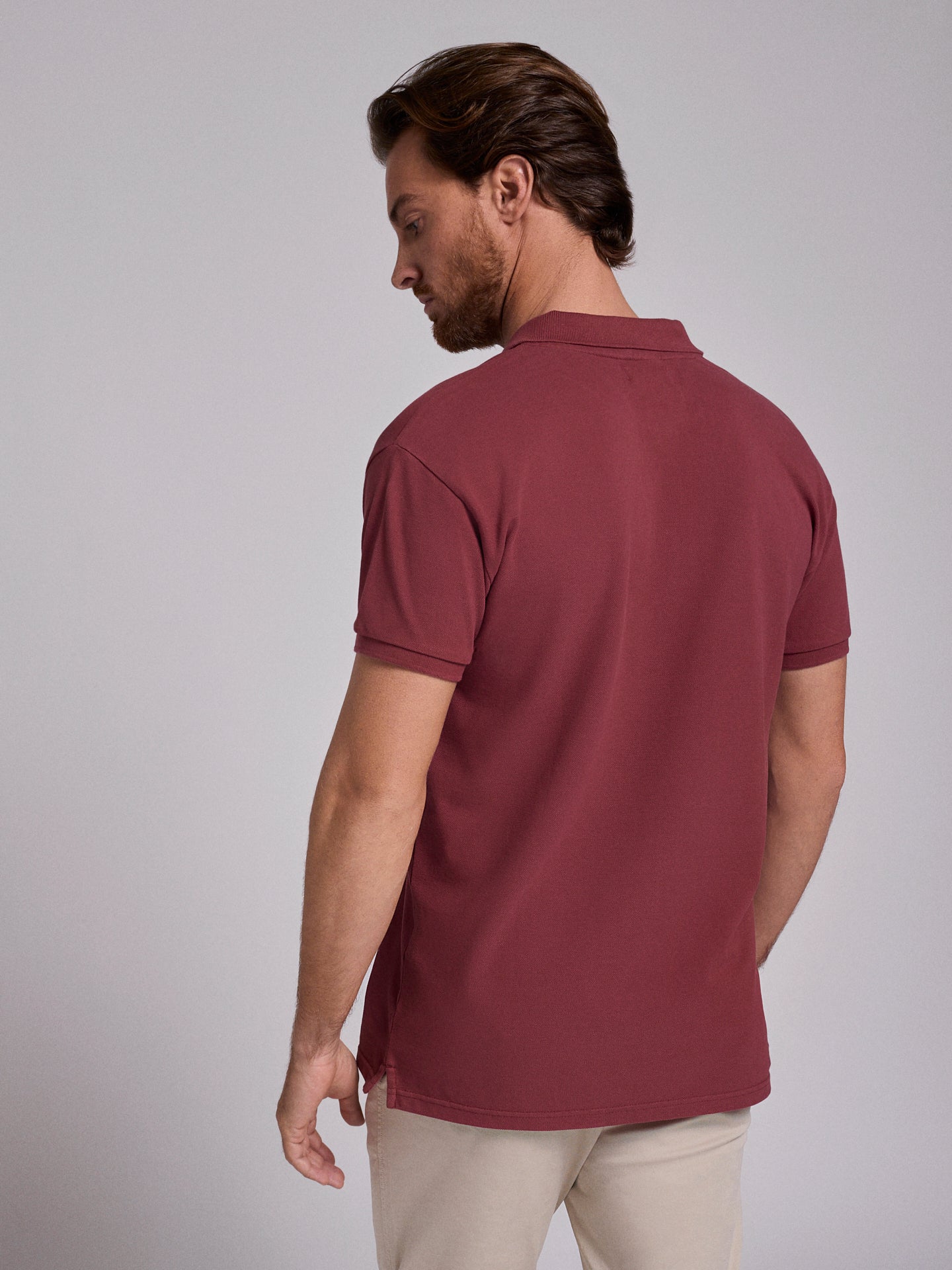 POLO ALGODÃO VERMELHO MANGA CURTA REGULAR FIT MARK BELLUCCI