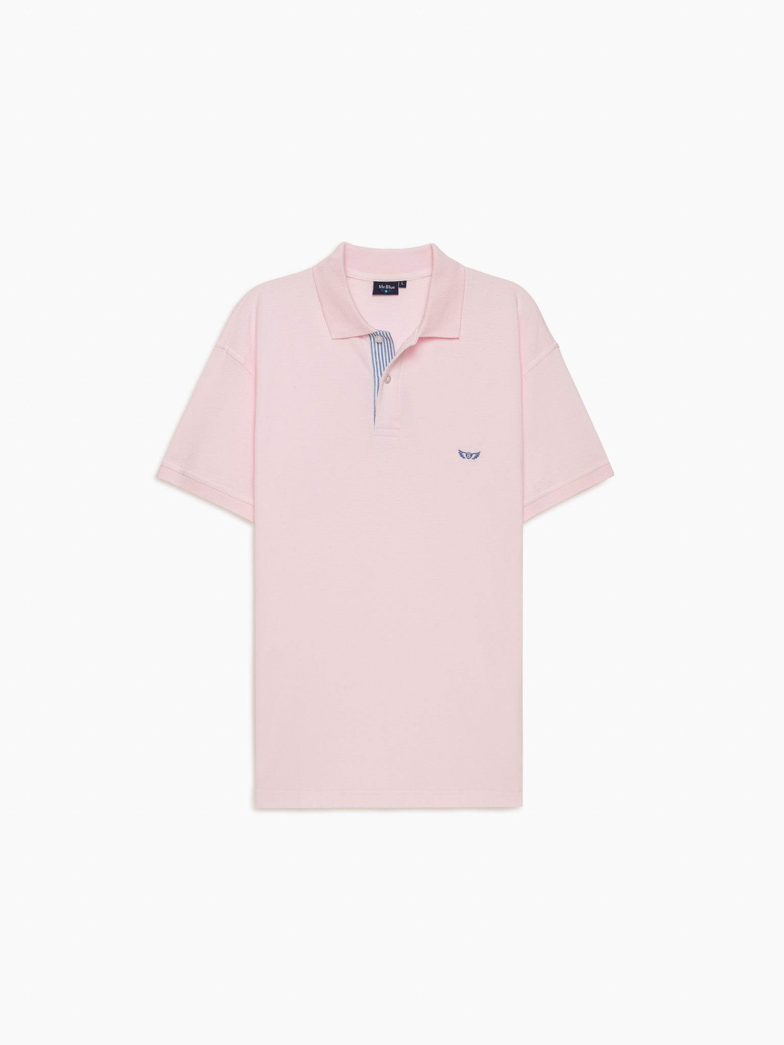 POLO PIQUET ROSA MANGA CURTA REGULAR FIT MR. BLUE