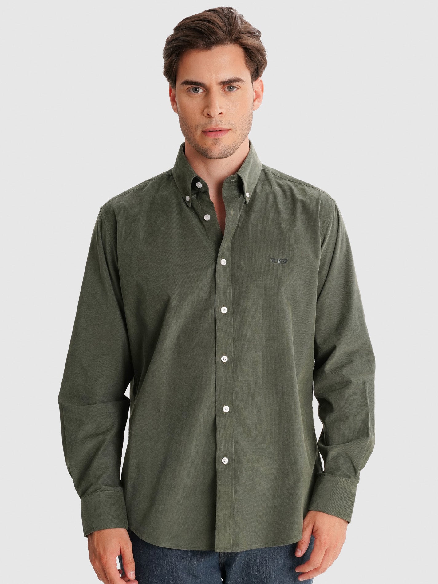 CAMISA VERDE REGULAR FIT MR. BLUE