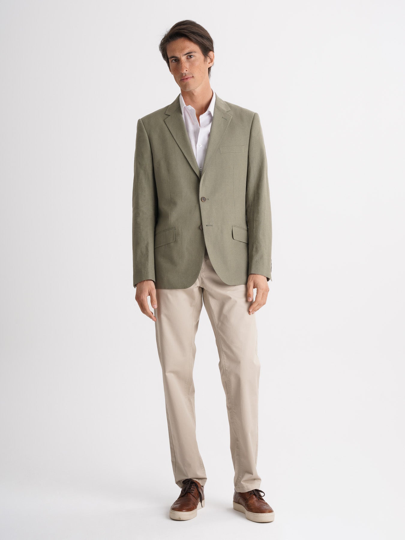 Blazer Verde De Linho Mr. Blue
