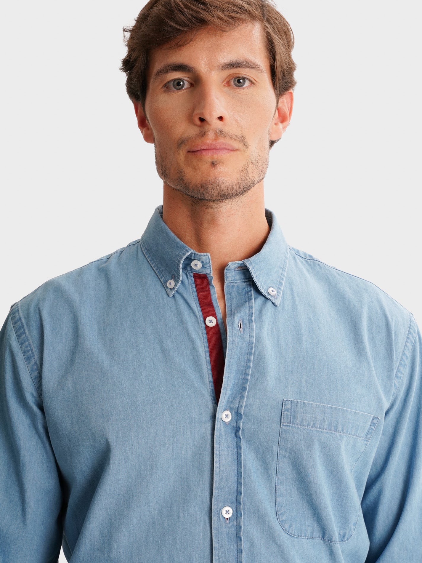 CAMISA AZUL REGULAR FIT MR. BLUE